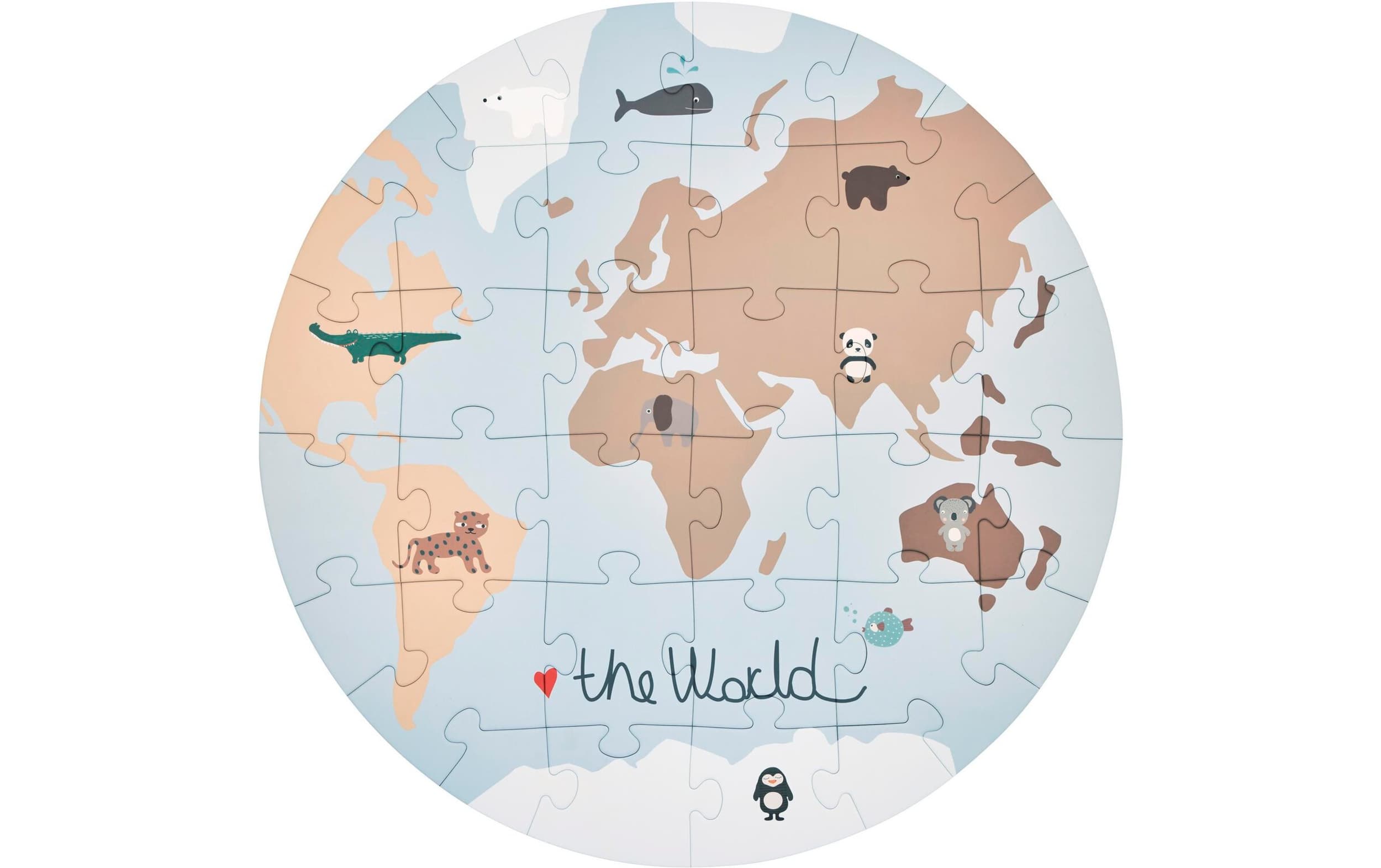 OYOY Puzzle THE WORLD, Multicolore, 60