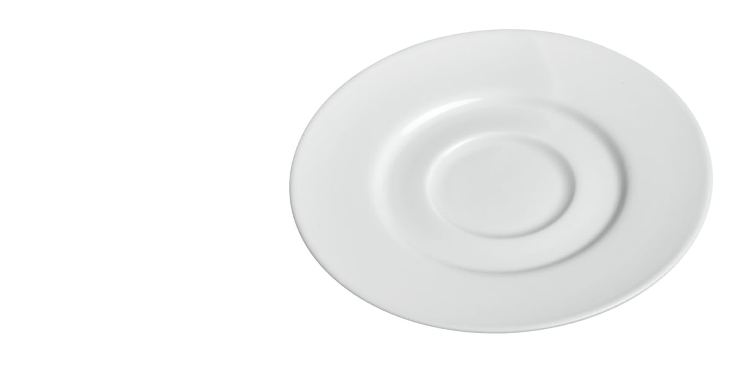 Soucoupe à expresso MODESTA, Blanc, 1.5x12, Micasa