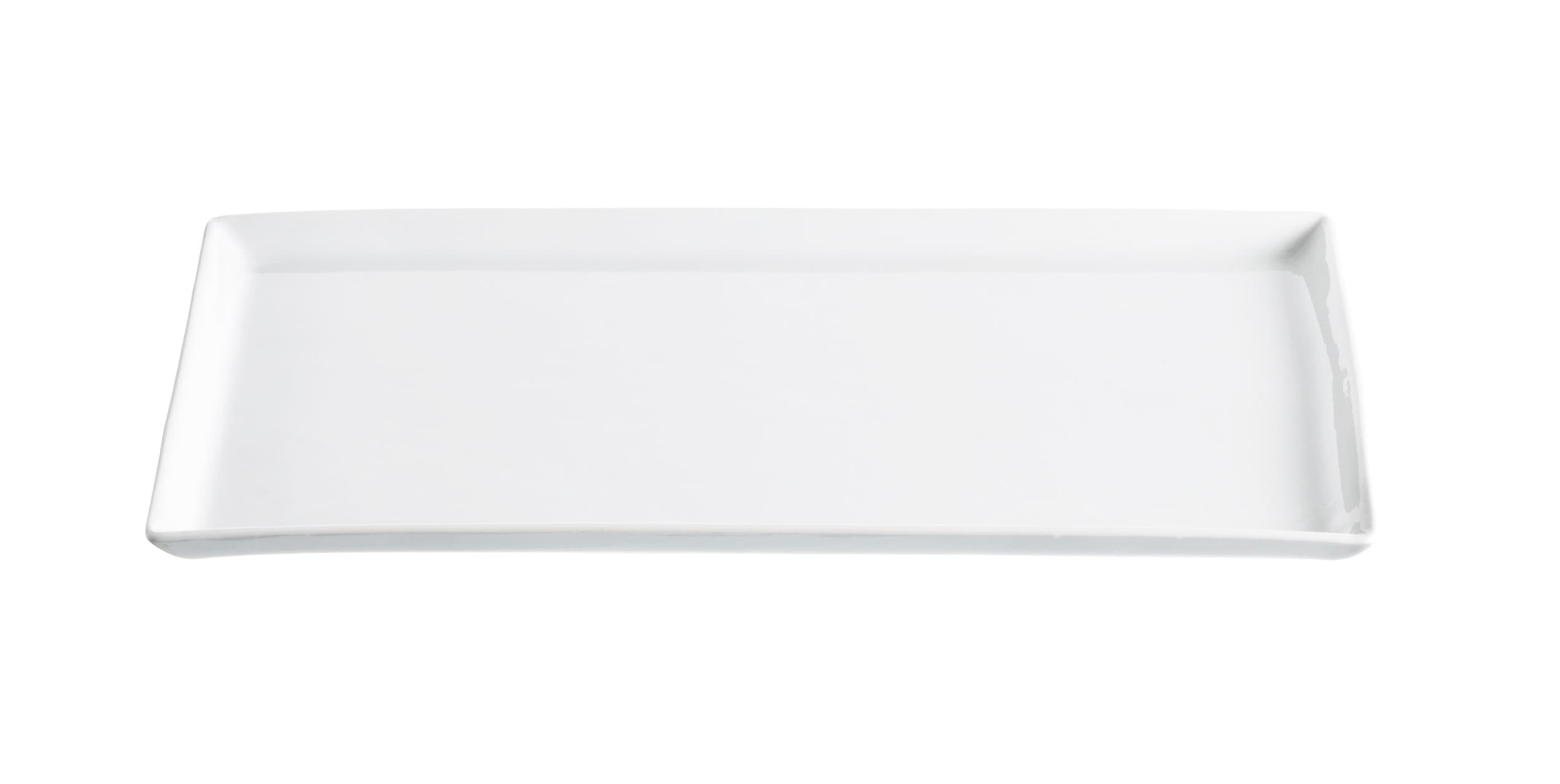 Plat de service ESTELLE, Blanc, 35x21.5x1.5, Micasa