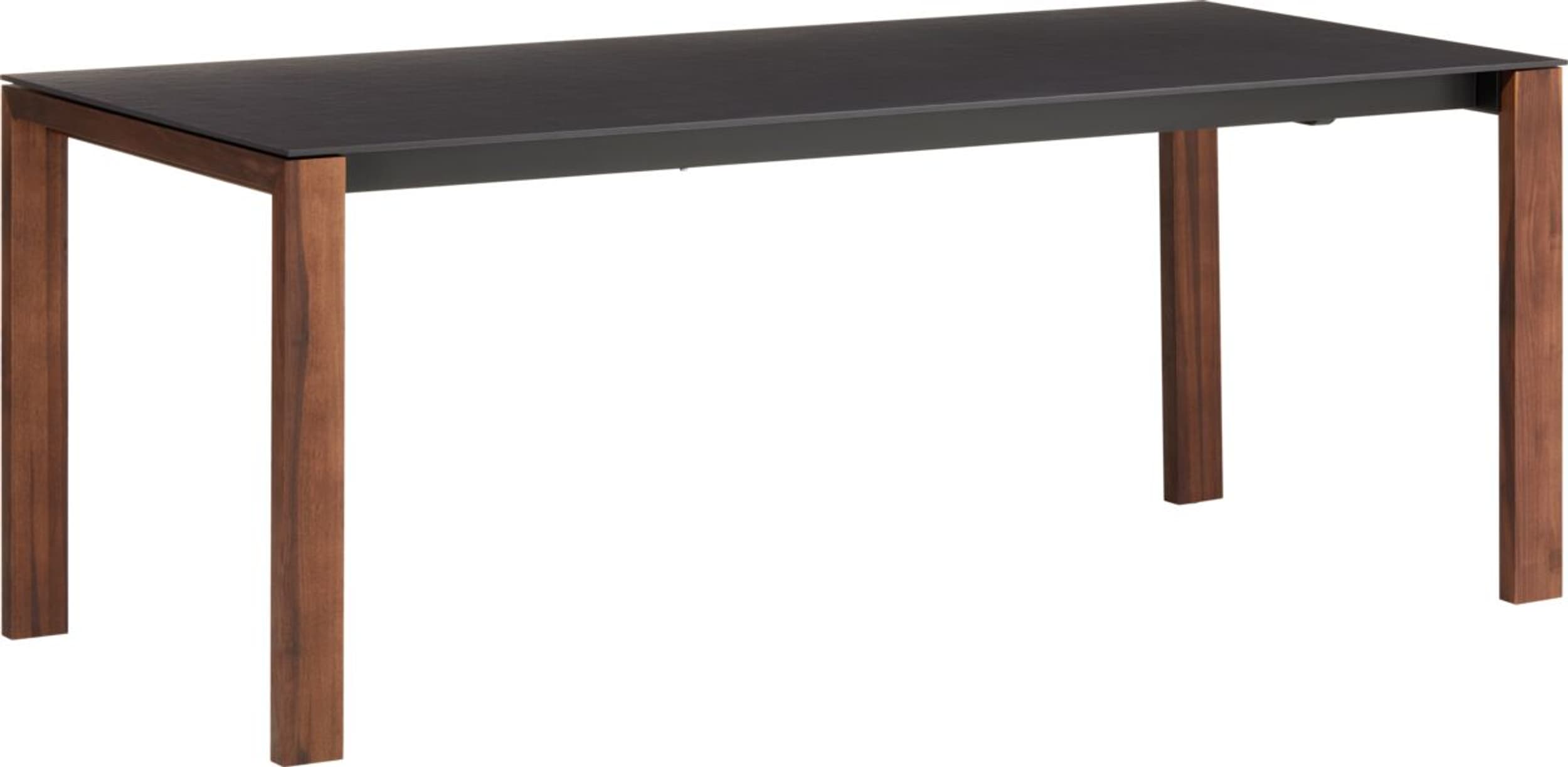 Table à rallonge MEDICI, SIRIUS, Noyer massif, 190x90x75, Micasa