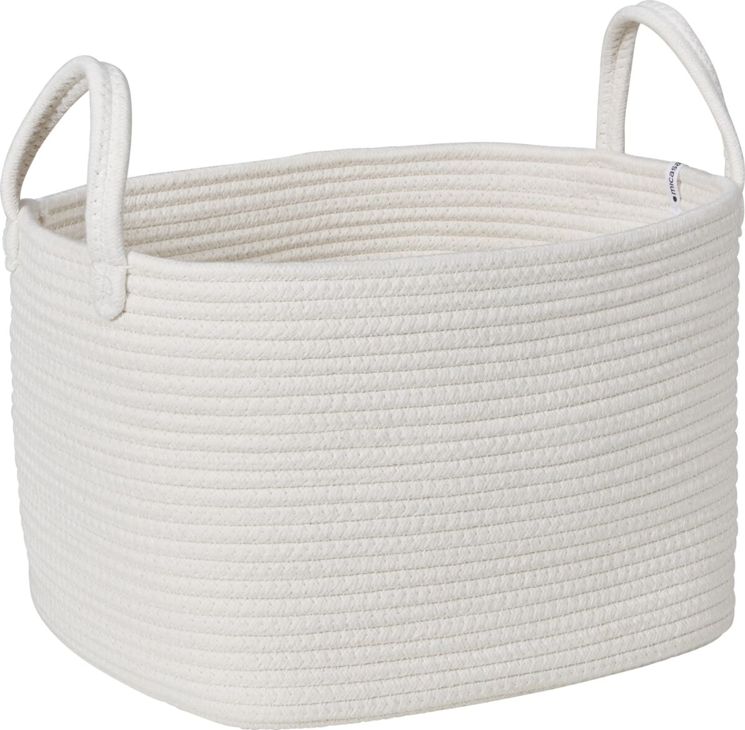 Corbeille CLEA, Blanc, 26x32x22, Micasa