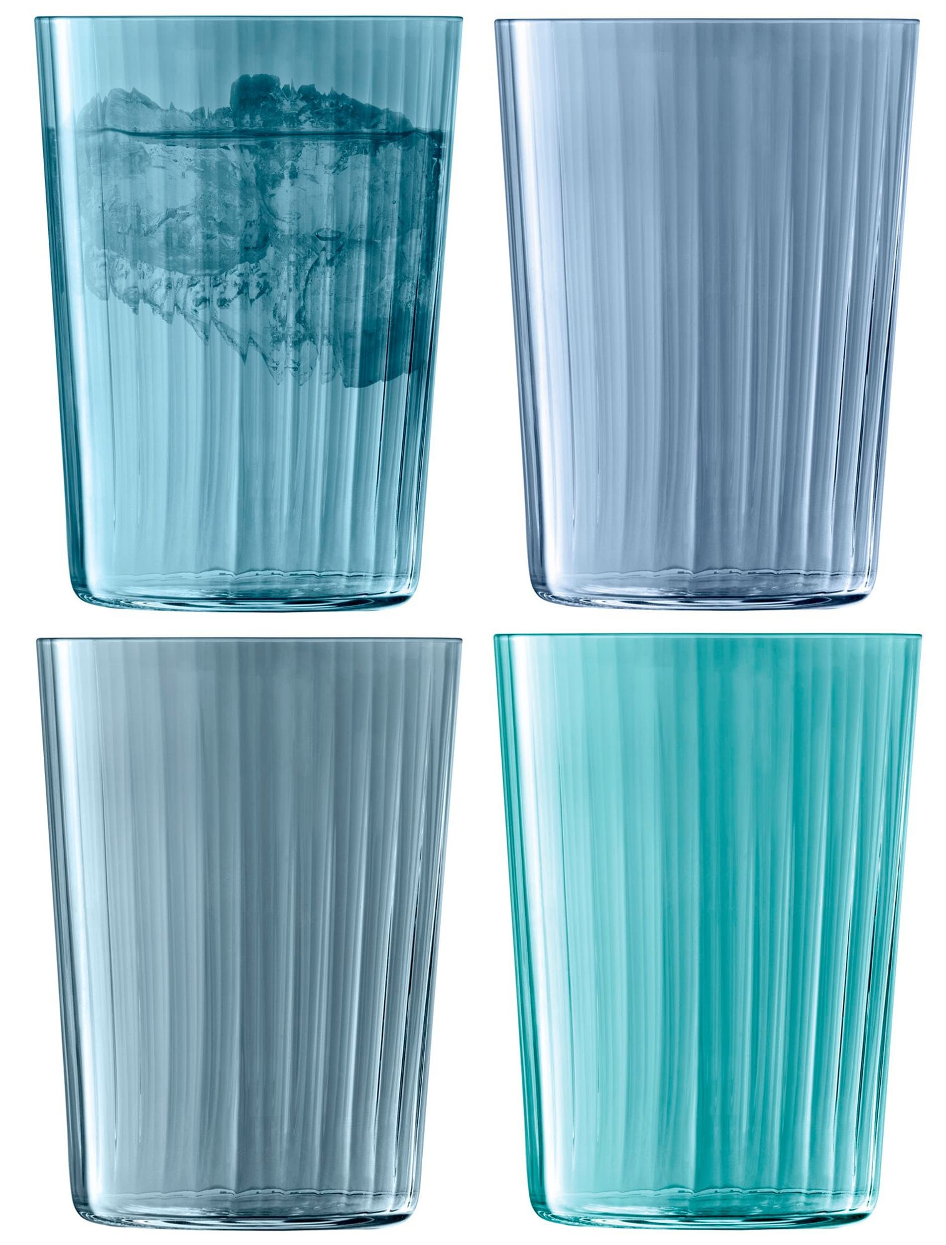 LSA Set de verres à eau GEMS, Bleu, 12x9