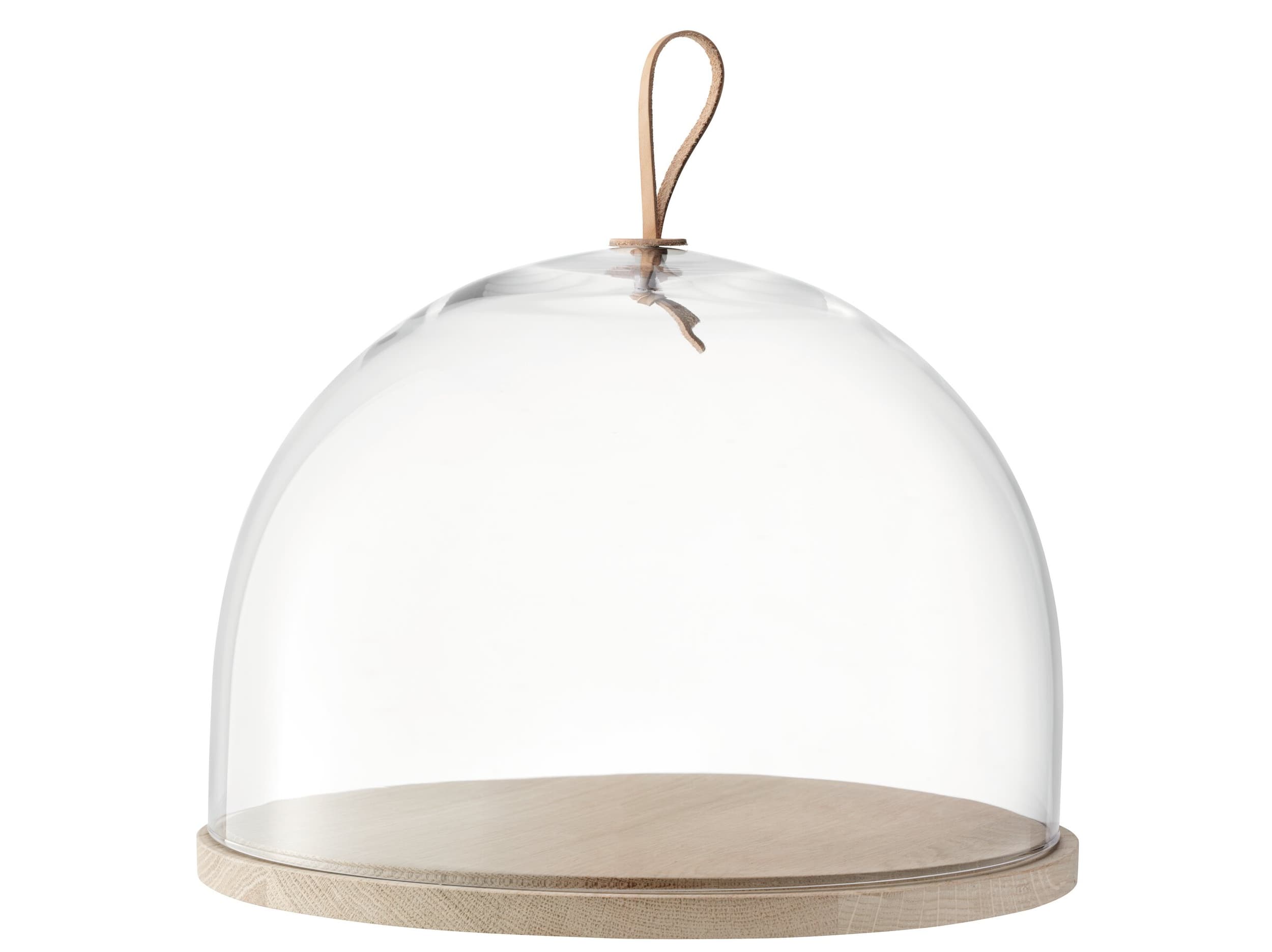 LSA Cloche à fromage IVALO, natureTransparent, frêne, 22.5x32