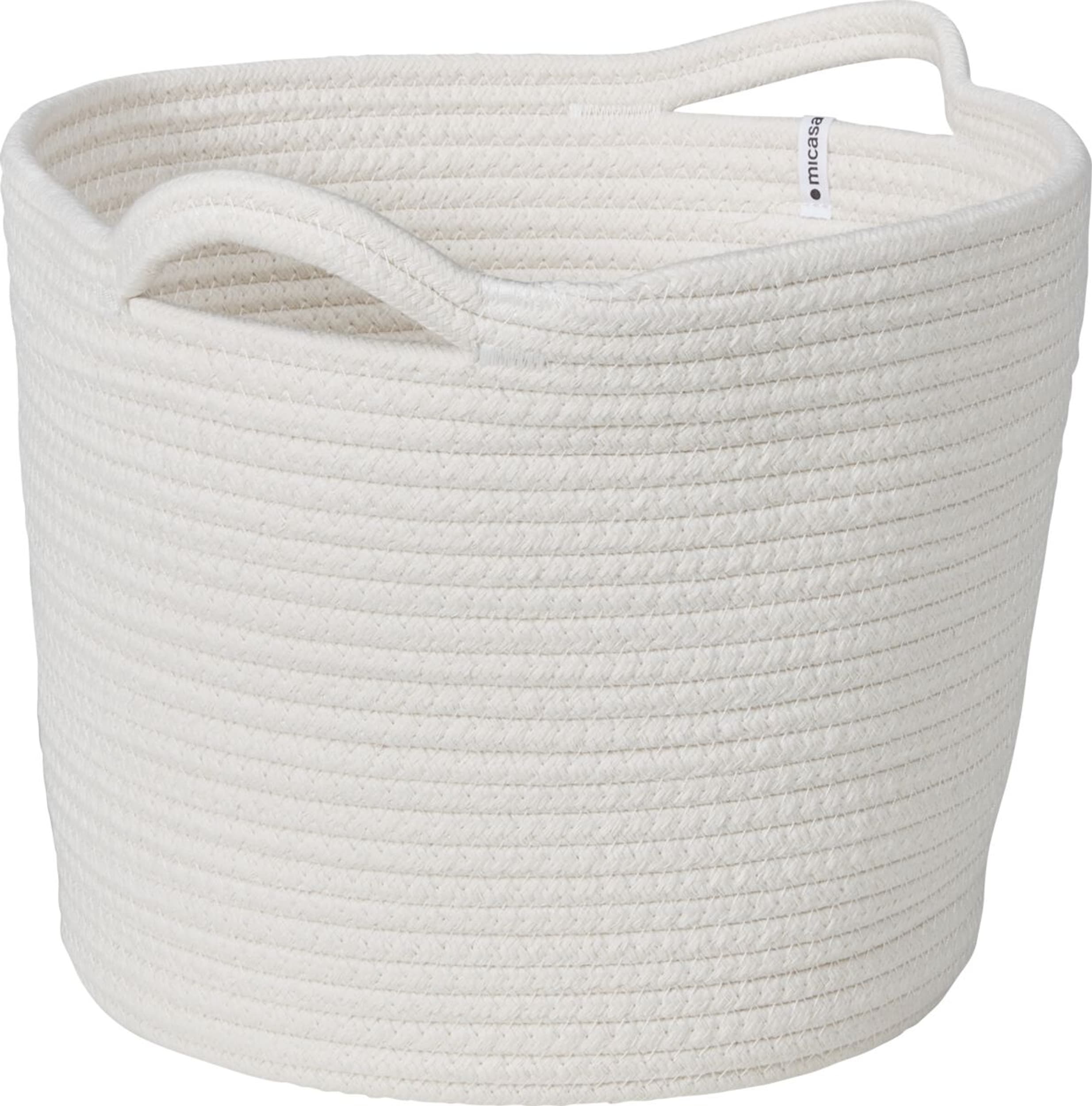 Corbeille CLEA, Blanc, 32x32x25, Micasa