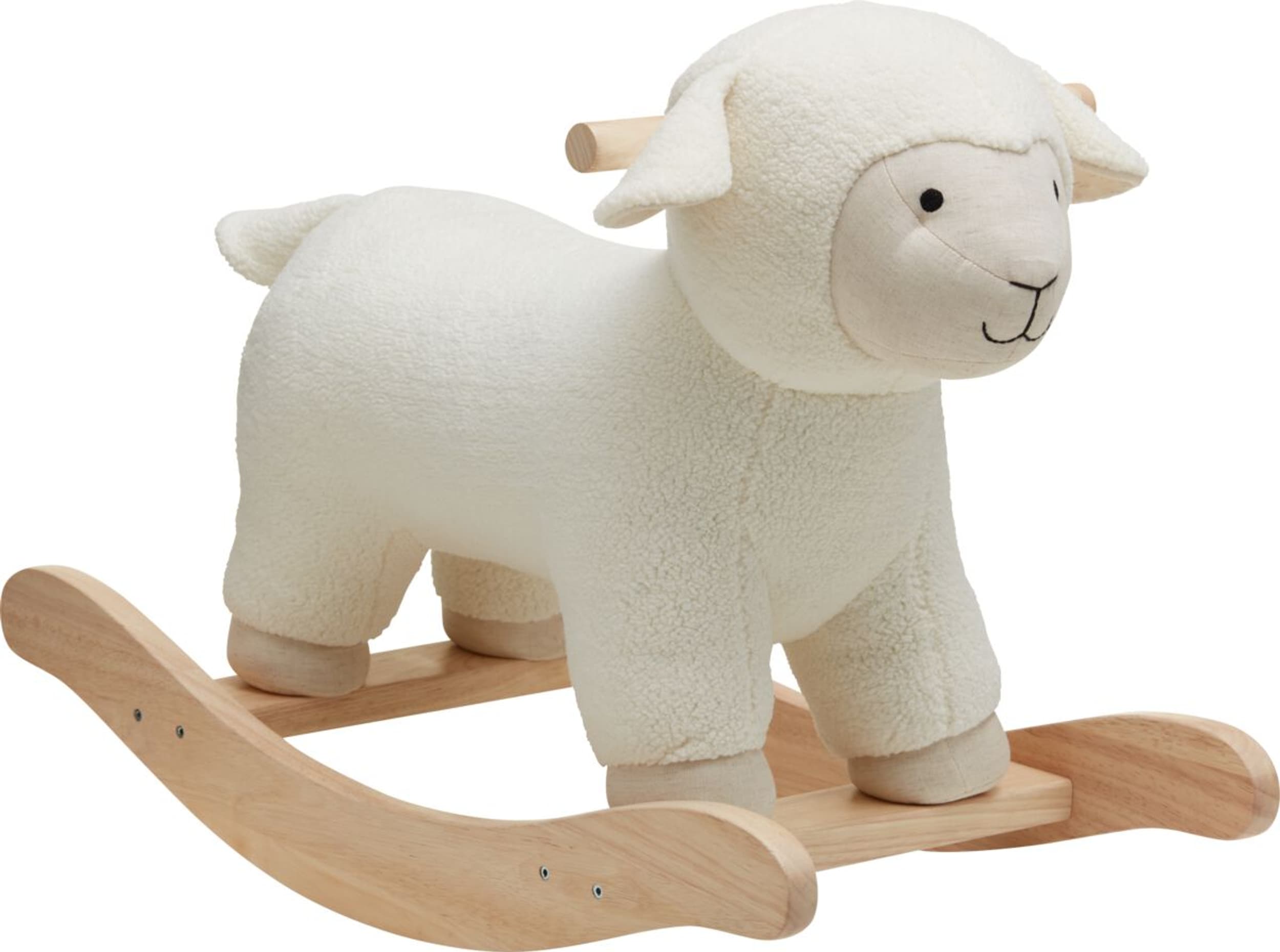 Animal à bascule CHARLOTTE, Blanc, 70x36x50, Micasa