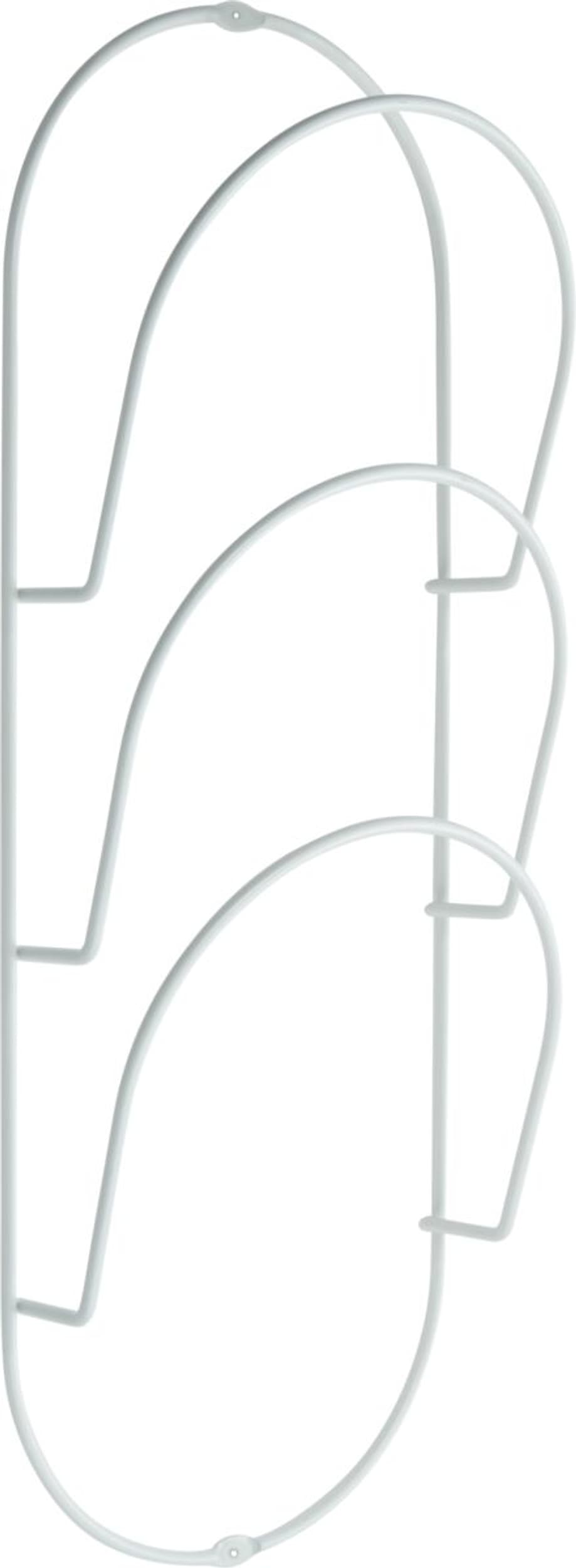 Porte revues mural CAPSULE, Blanc, 49.8x19x10, Micasa