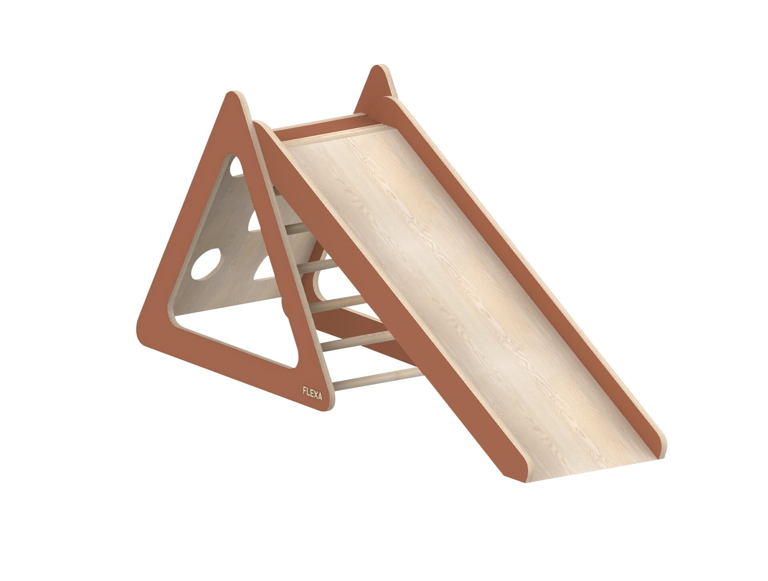 Flexa Jouet PLAY TOUR E JEU AVEC TOBOGAN MIDI, Rose, Bouleau, 112.5x60