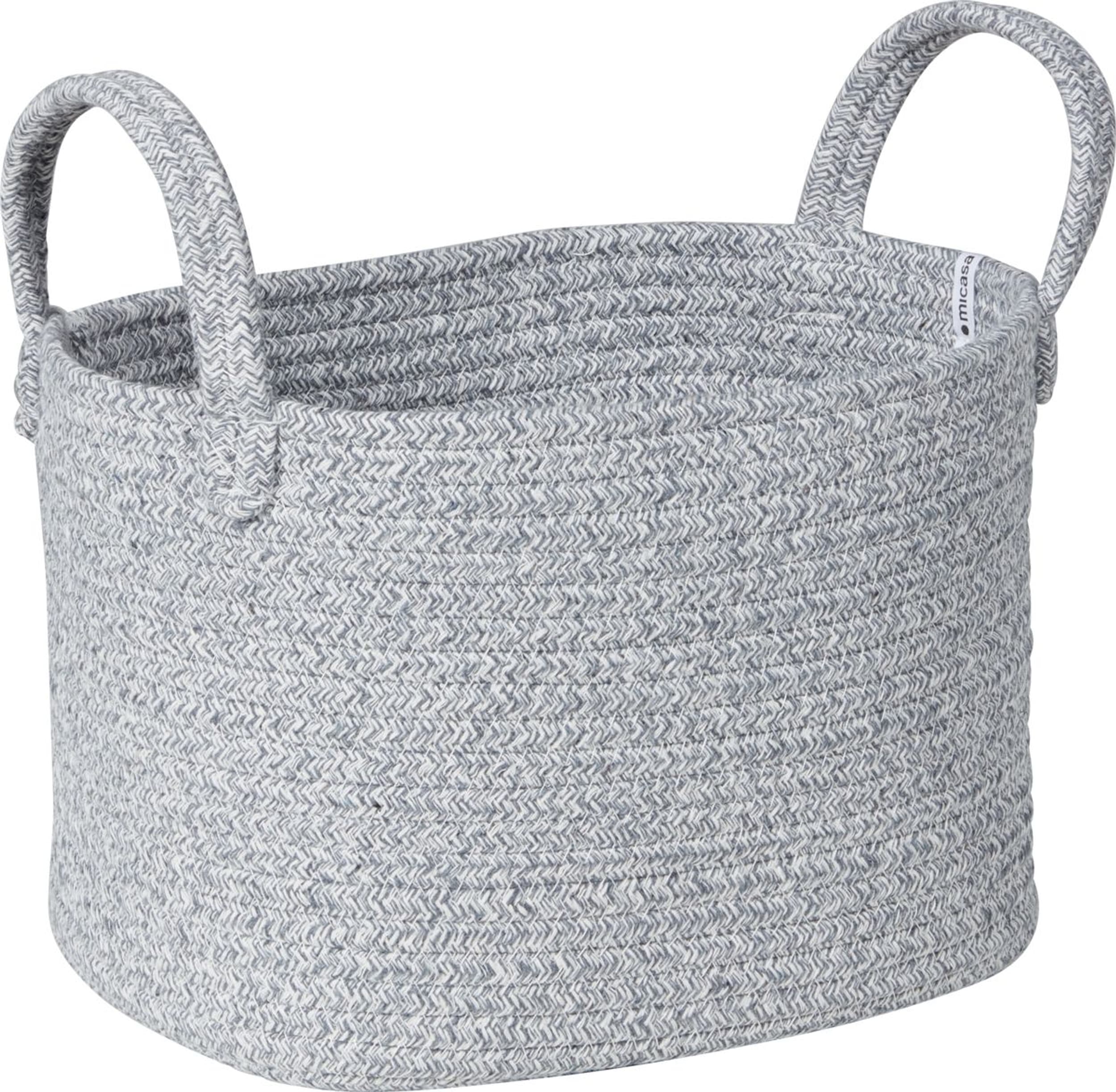 Corbeille CLEA, Gris clair, 22x28x20, Micasa