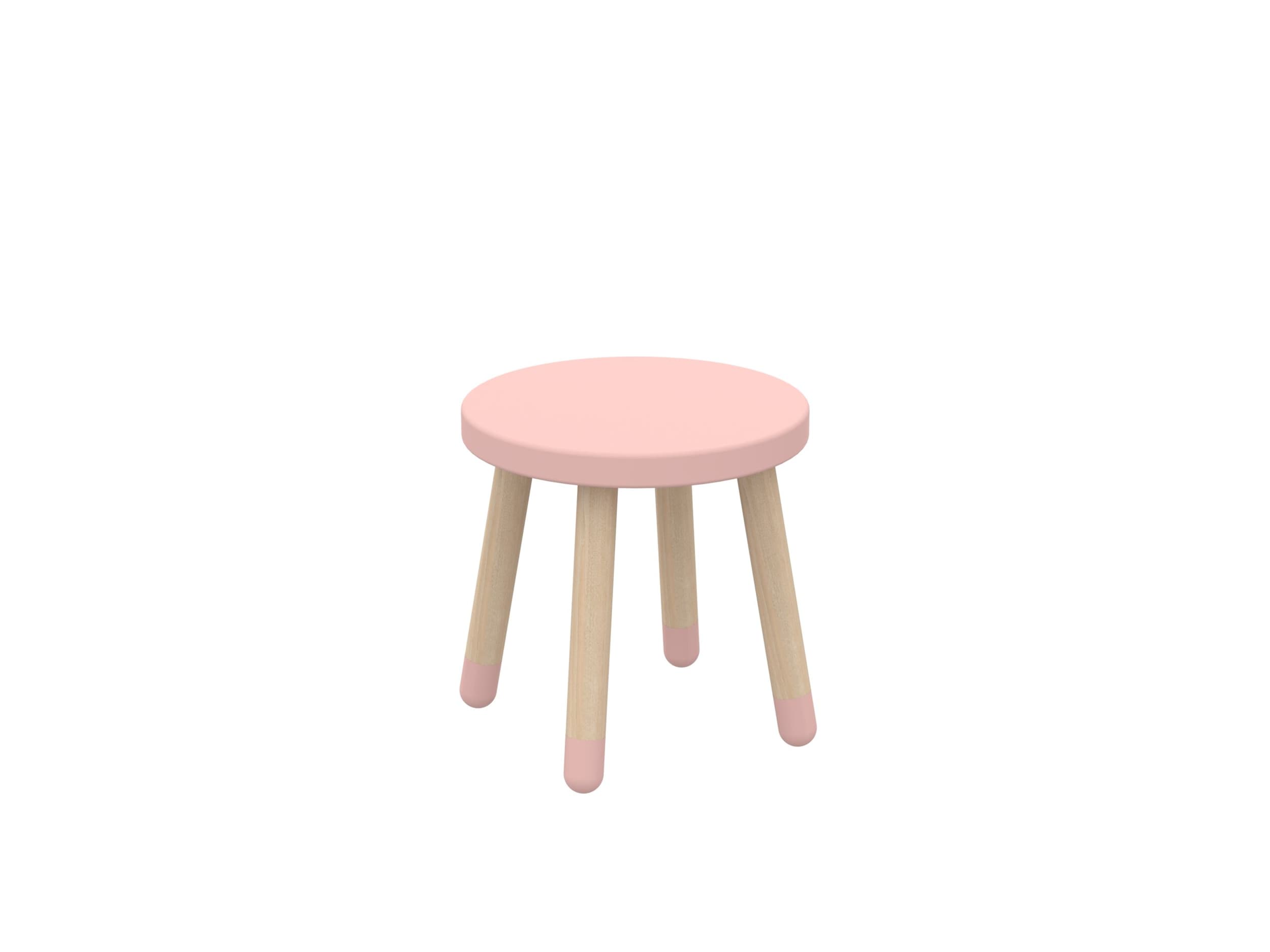 Flexa Chaise pour enfant DOTS, Rose, MDF (bois mélangé), 30x30