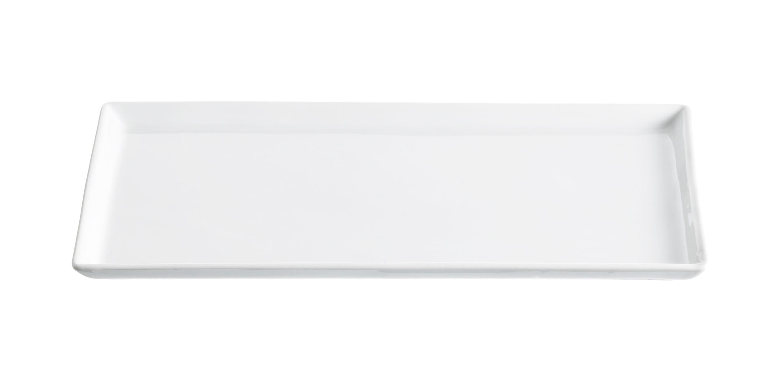 Plat de service ESTELLE, Blanc, 30x17.5x1.5, Micasa