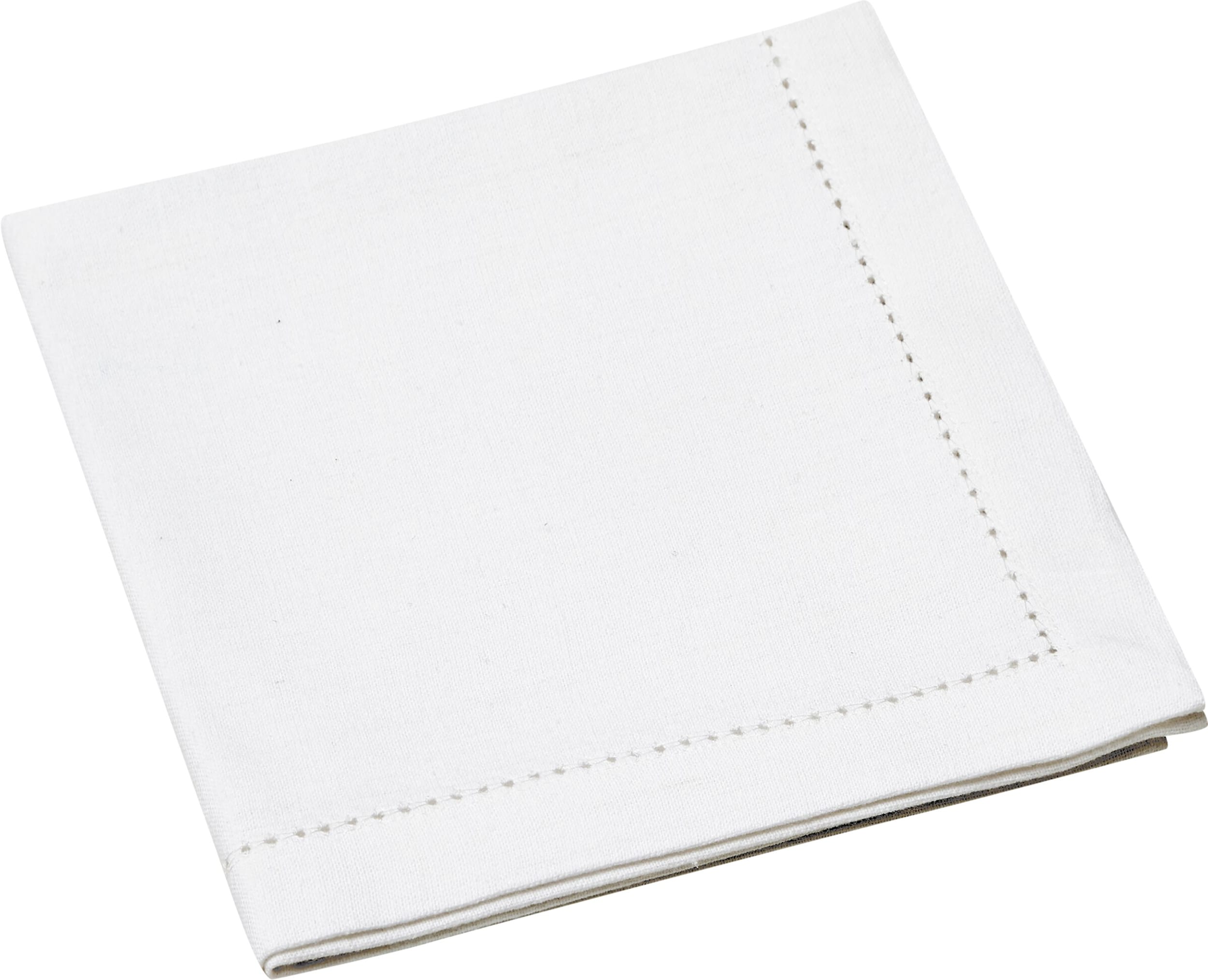 Serviette de table BERNABE, Blanc, 45x45, Micasa