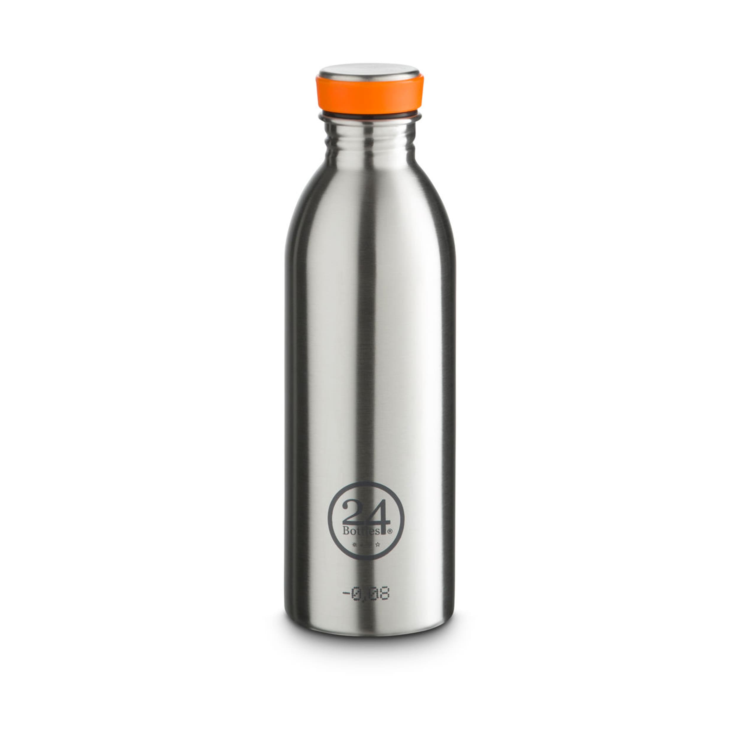 Trinkflasche 0.5 lt. silber 24Bottles
