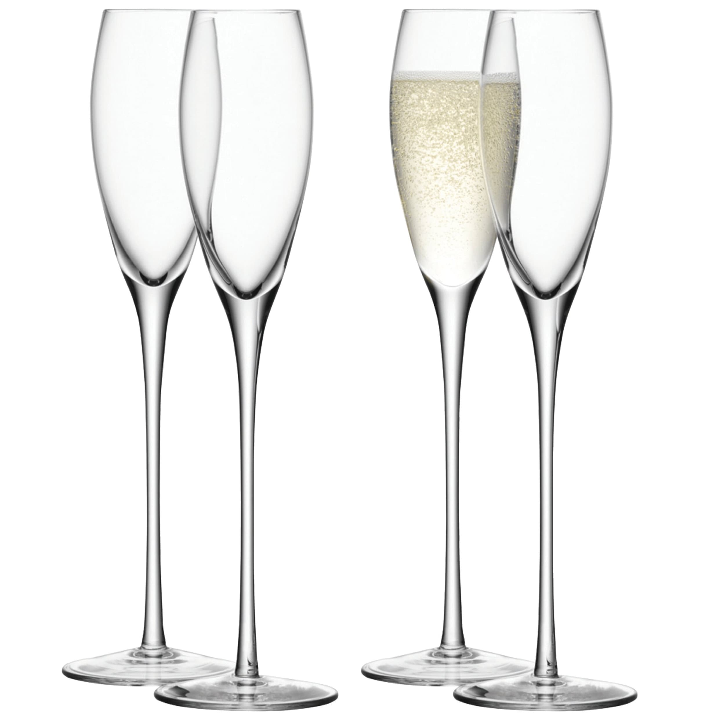 LSA Set de verres à champagne WINE, Transparent, 28x7.5