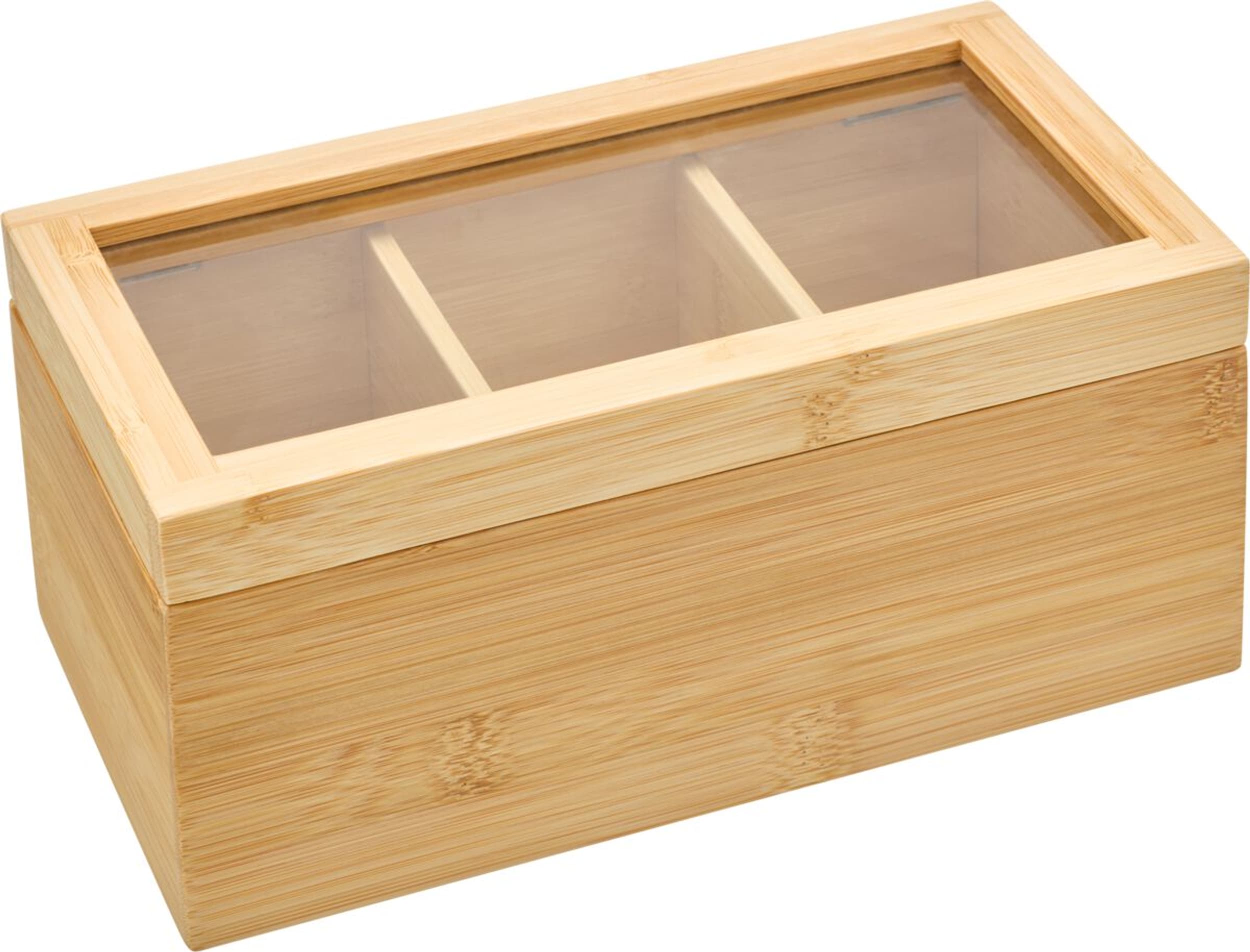Boîte à thé GESU, nature, Bambou, 22.5x12x10, Micasa