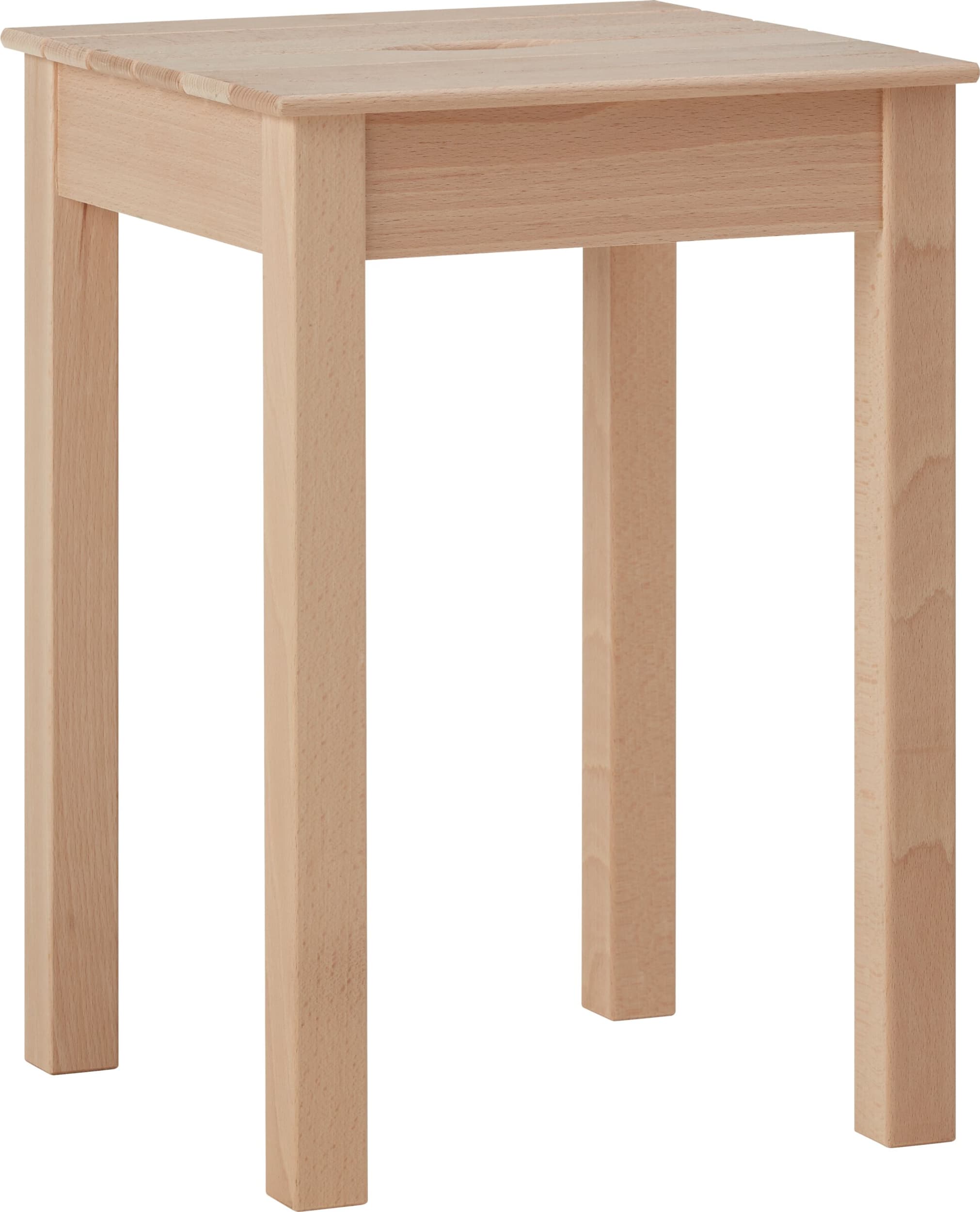 Tabouret TABOURET CARRE II, Hêtre, Hêtre massif, 32x32x46, Micasa