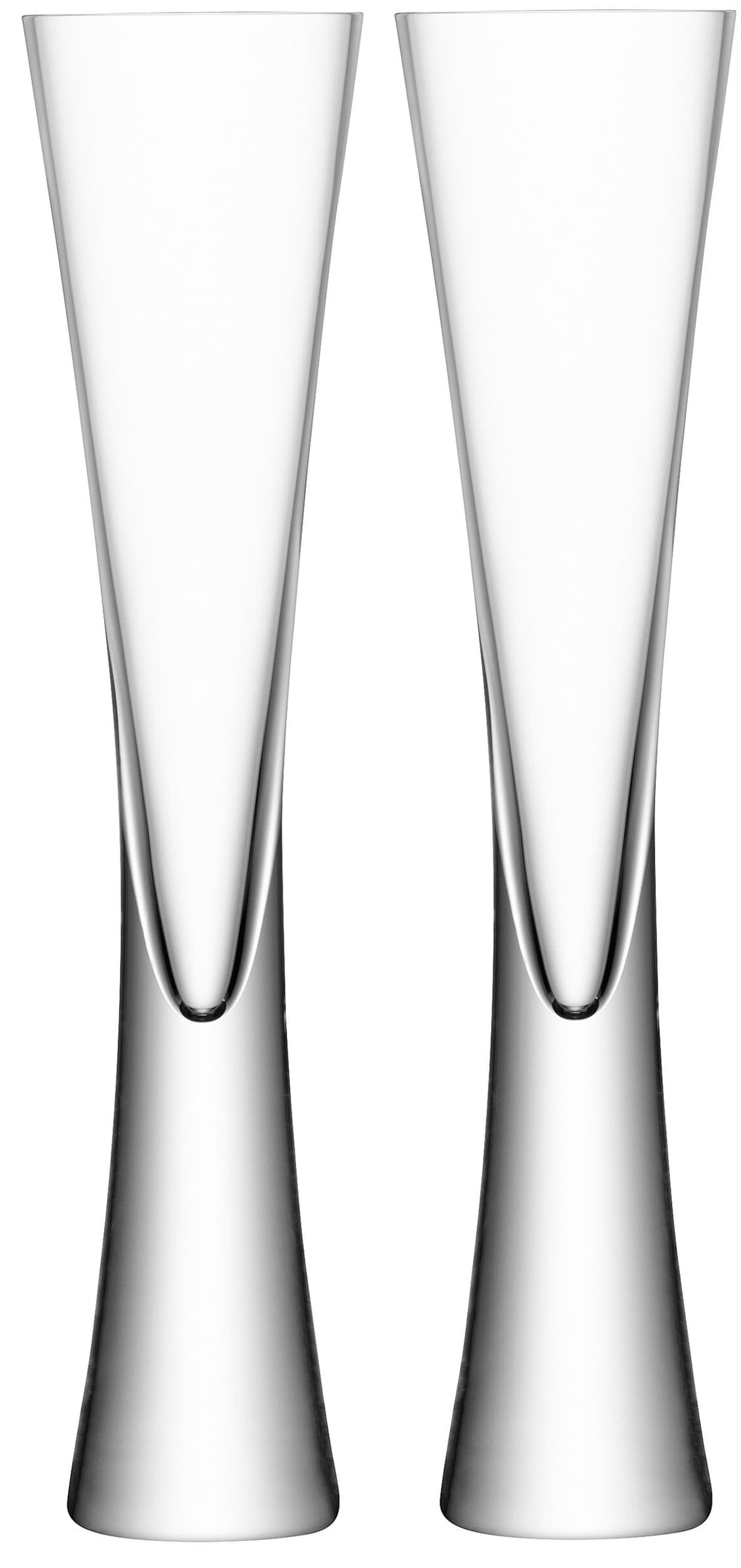 LSA Set de verres à champagne MOYA, Transparent, 25x5.5