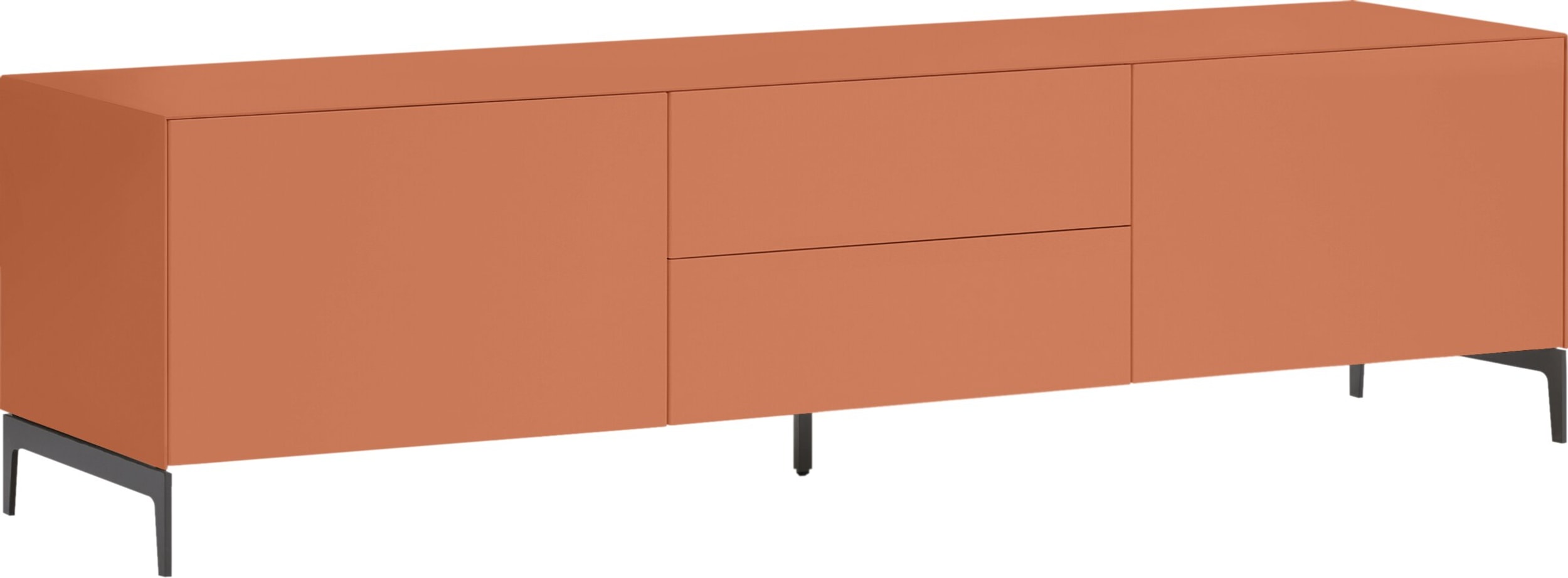 Buffet bas LUX, Terre, MDF (bois mélangé), 180x46x49.5, Micasa