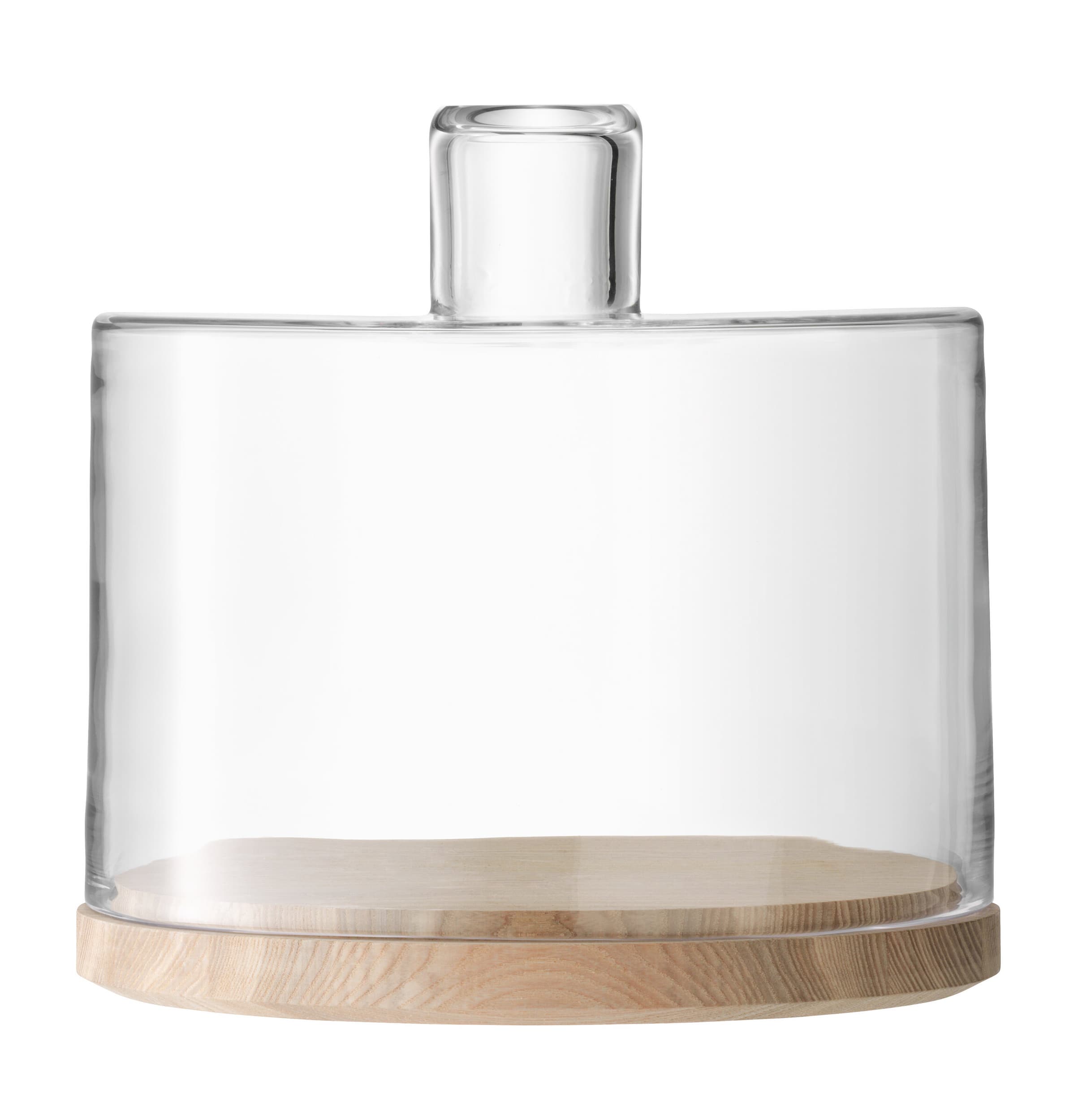LSA Cloche à fromage LOTTA, natureTransparent, frêne, 24.5x25