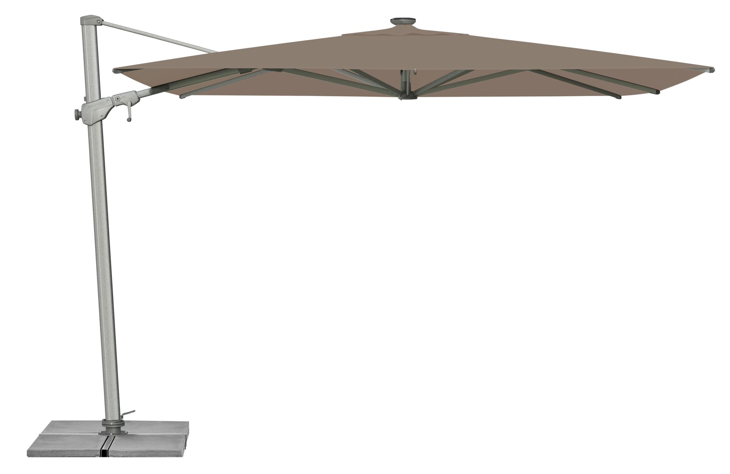 Suncomfort by Glatz Parasol VARIOFLEX, Gris taupe, 300x300x258