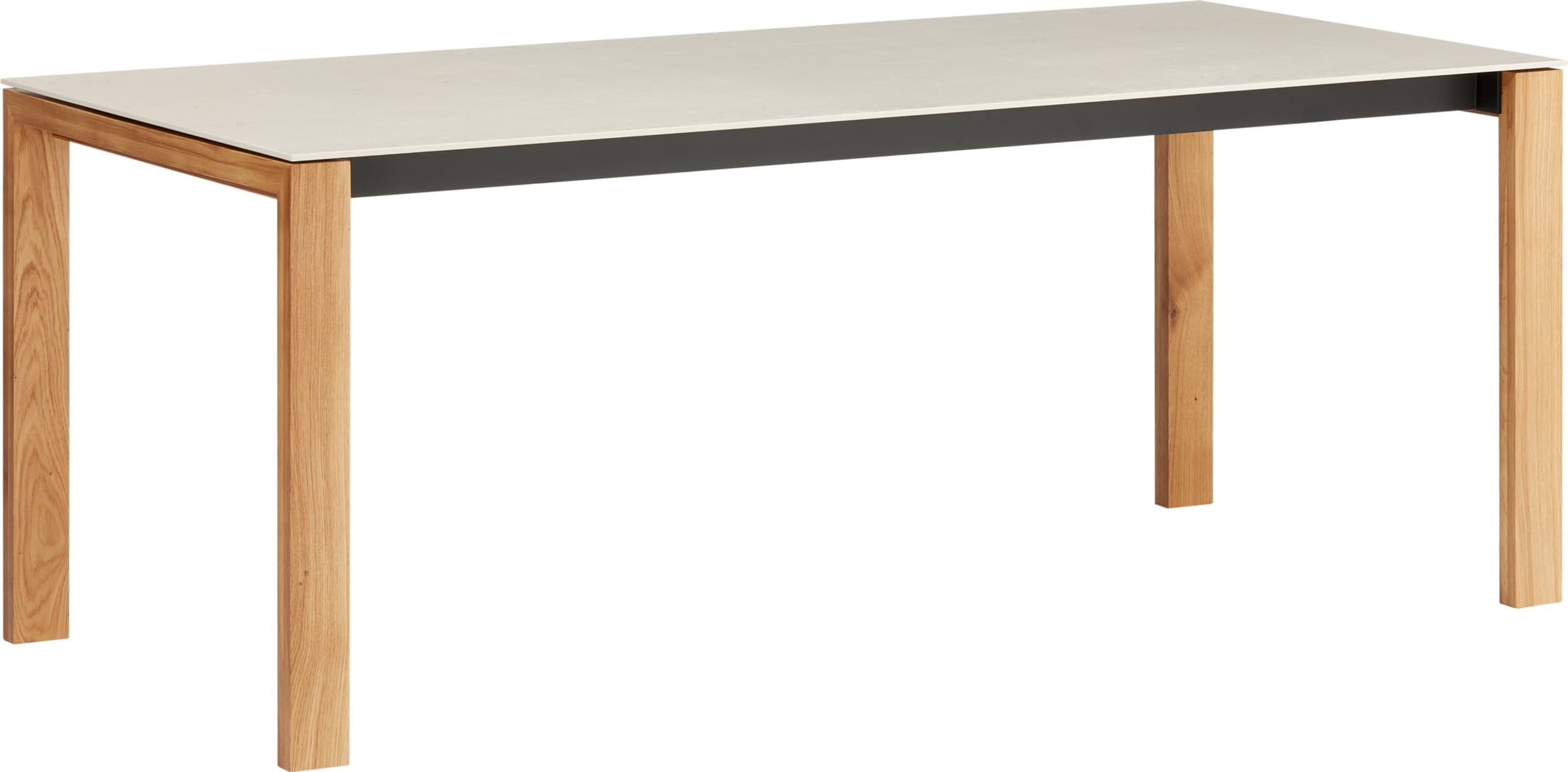 Table MEDICI, DANAE, Chêne massif, 180x90x75, Micasa