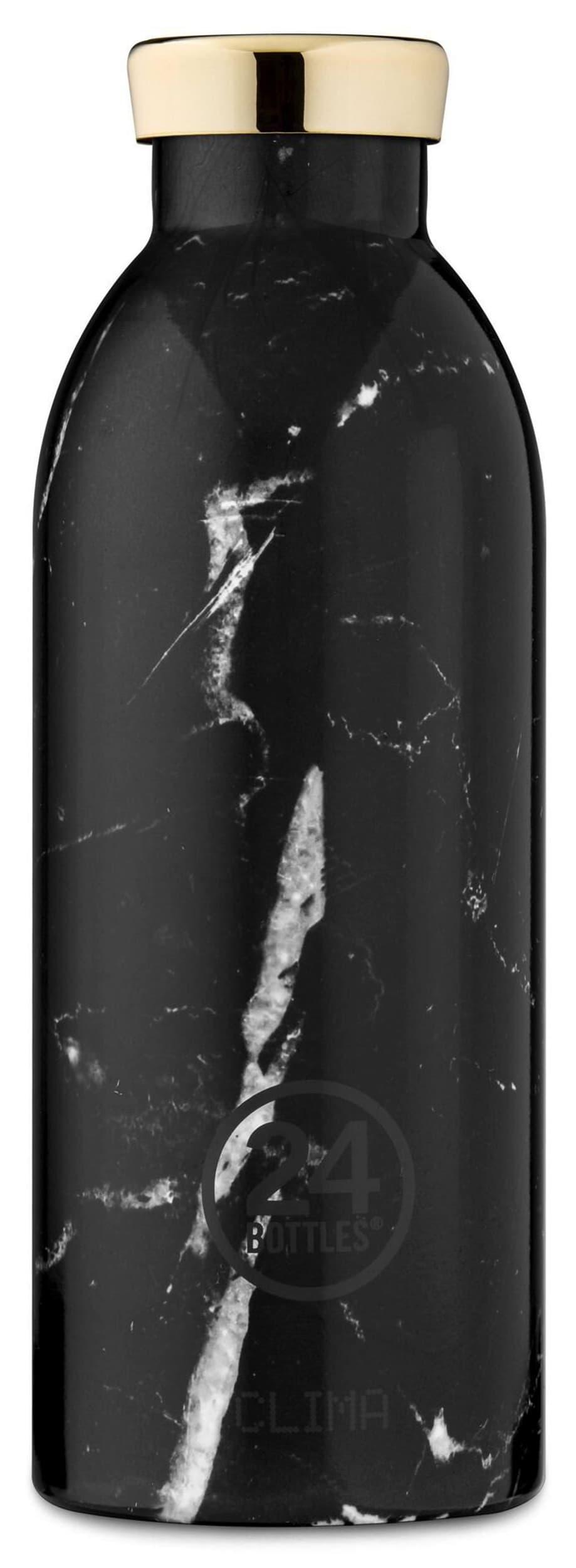 24 Bottles Gourde isotherme CLIMA, Noir, 20.5x7.3