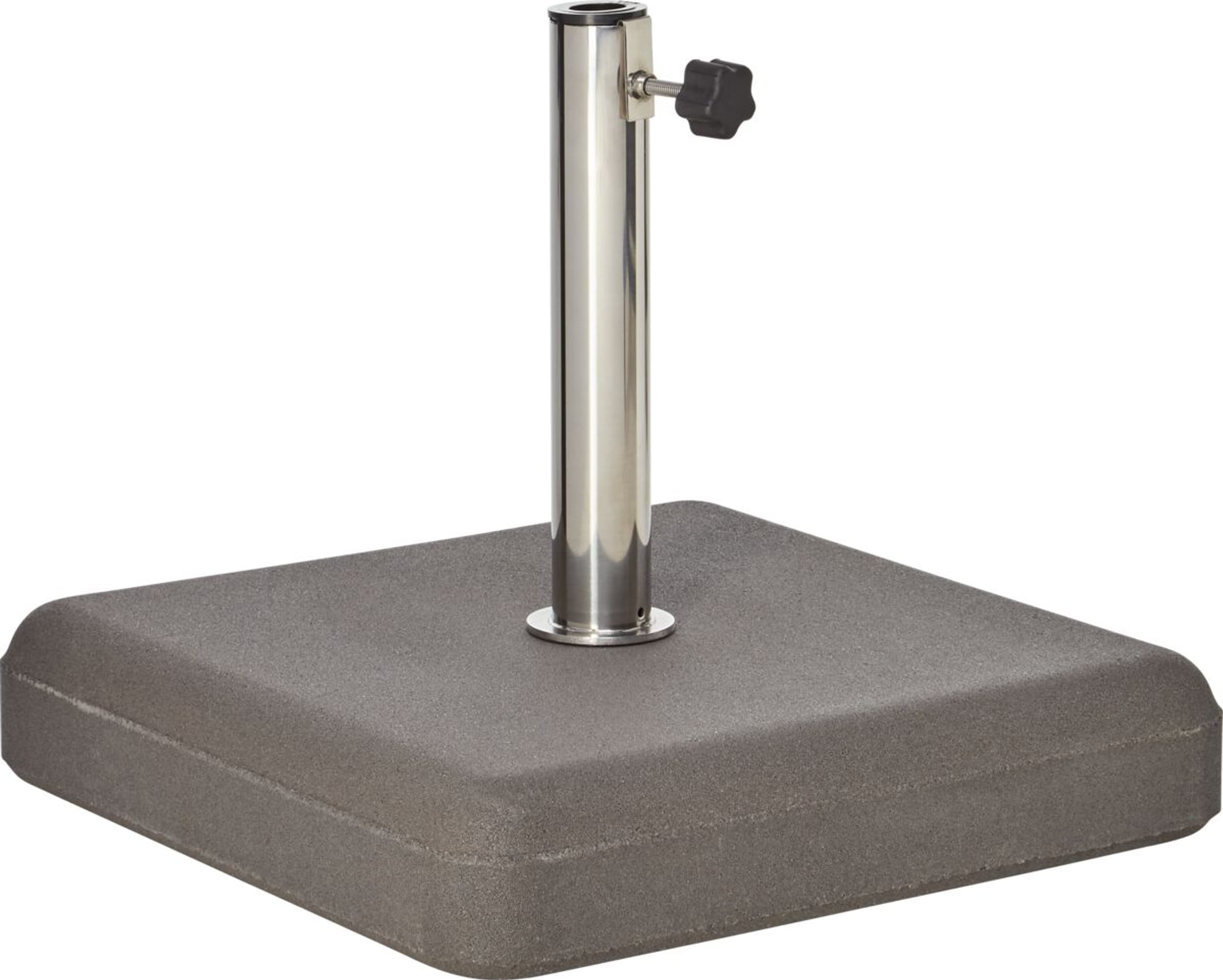 Socle pour parasol CONCRETE, Imitation béton, 45x45x38.5, Micasa