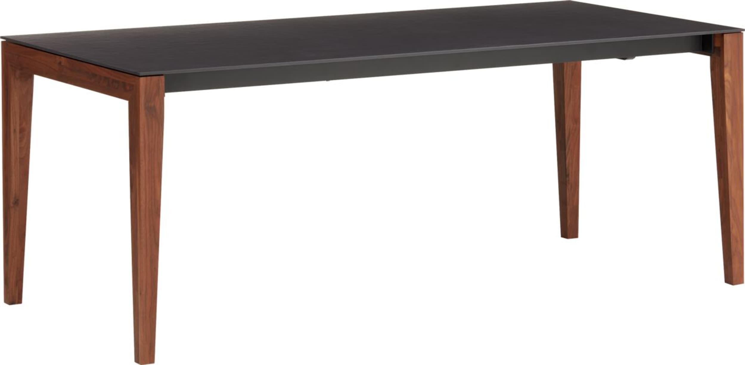 Table à rallonge MEDICI, SIRIUS, Noyer massif, 190x90x75, Micasa