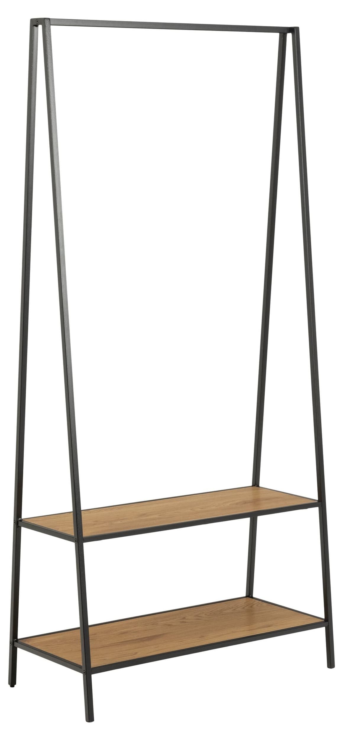 Portemanteau JEREMY, Chêne brut, MDF (bois mélangé), 77x37x165, Micasa