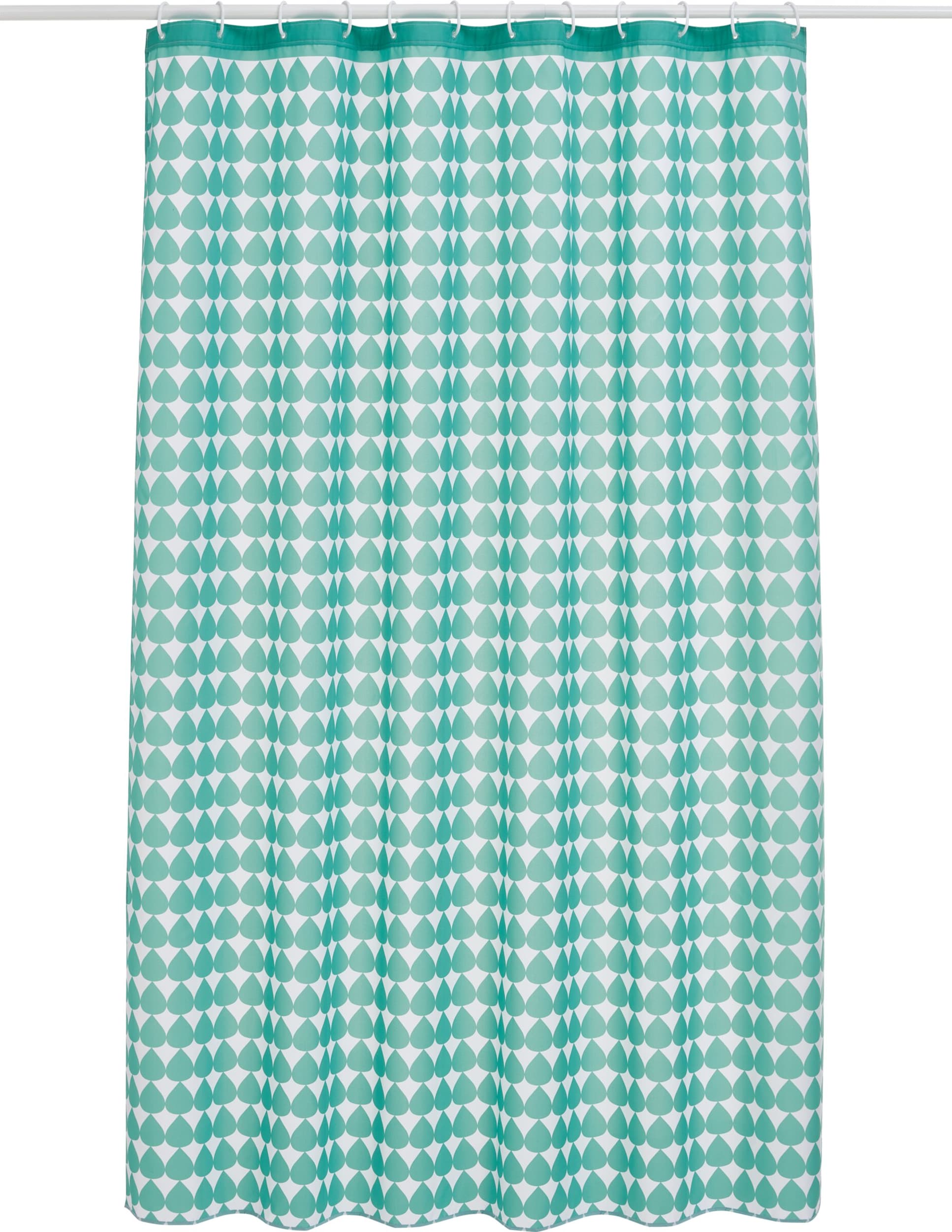 Sonnhild Kestler x Micasa Rideau de douche CIAO, Vert, 180x200