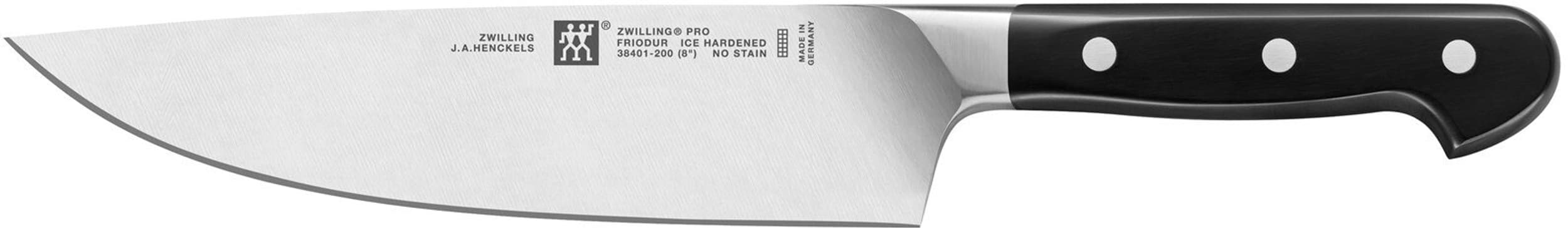 Zwilling Couteau de chef PRO, Noir / Argent, 42x6.7x3x42