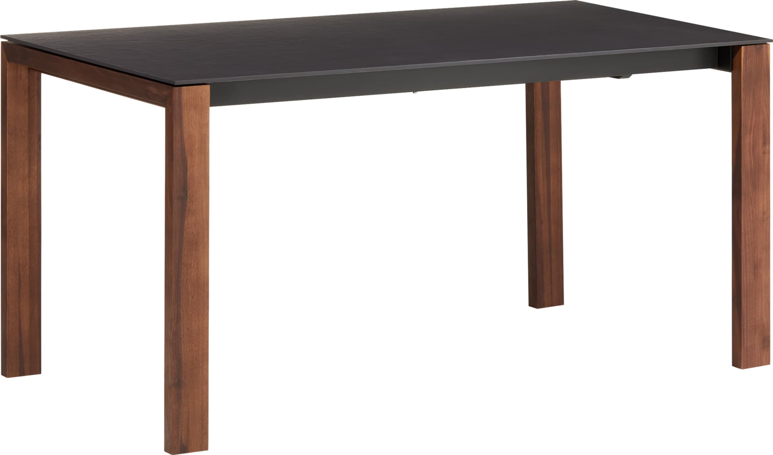 Table à rallonge MEDICI, SIRIUS, Noyer massif, 150x90x75, Micasa