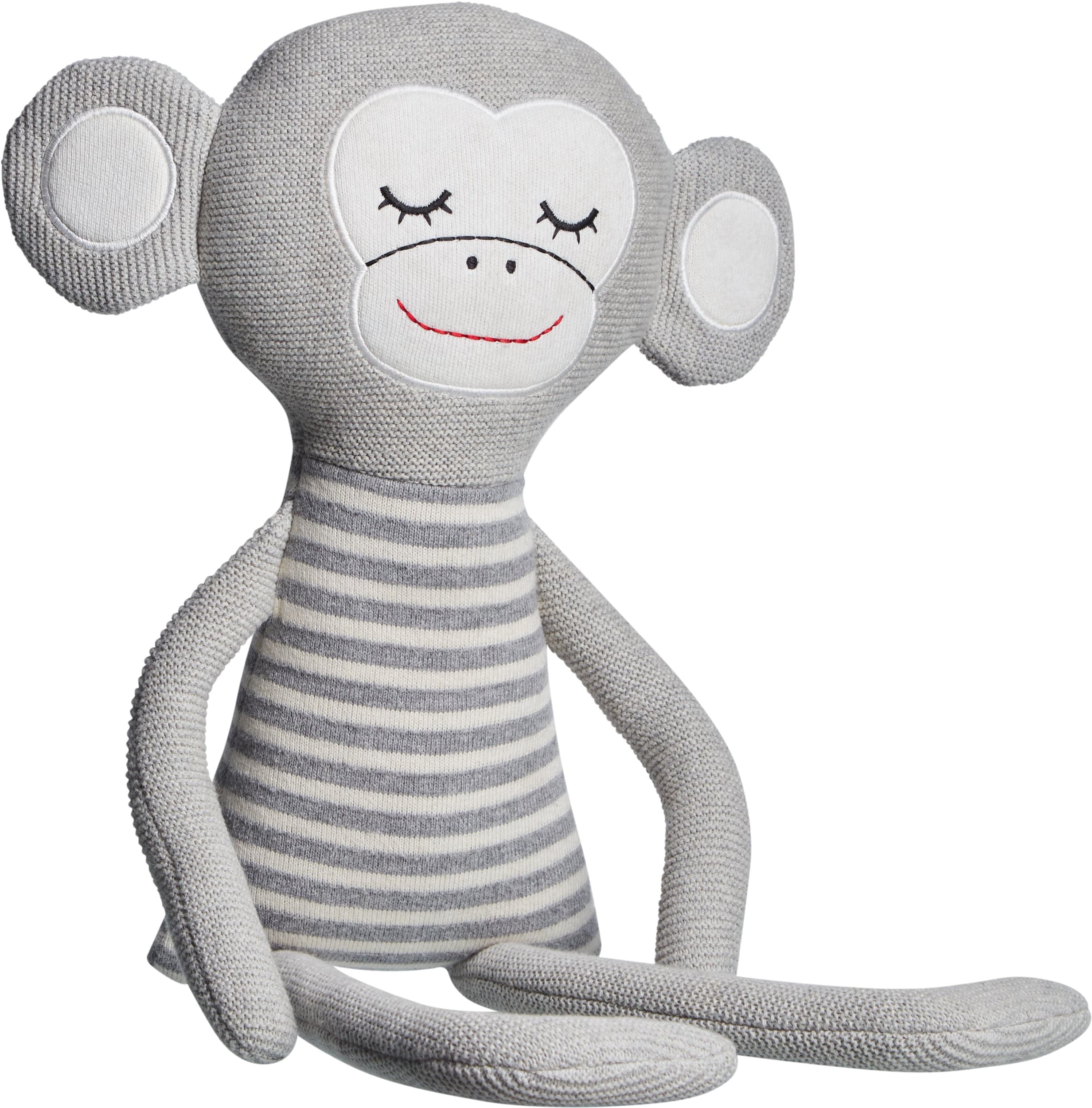 Peluche INEZ, Gris, Revêtement en 100% coton, 30x55, Micasa