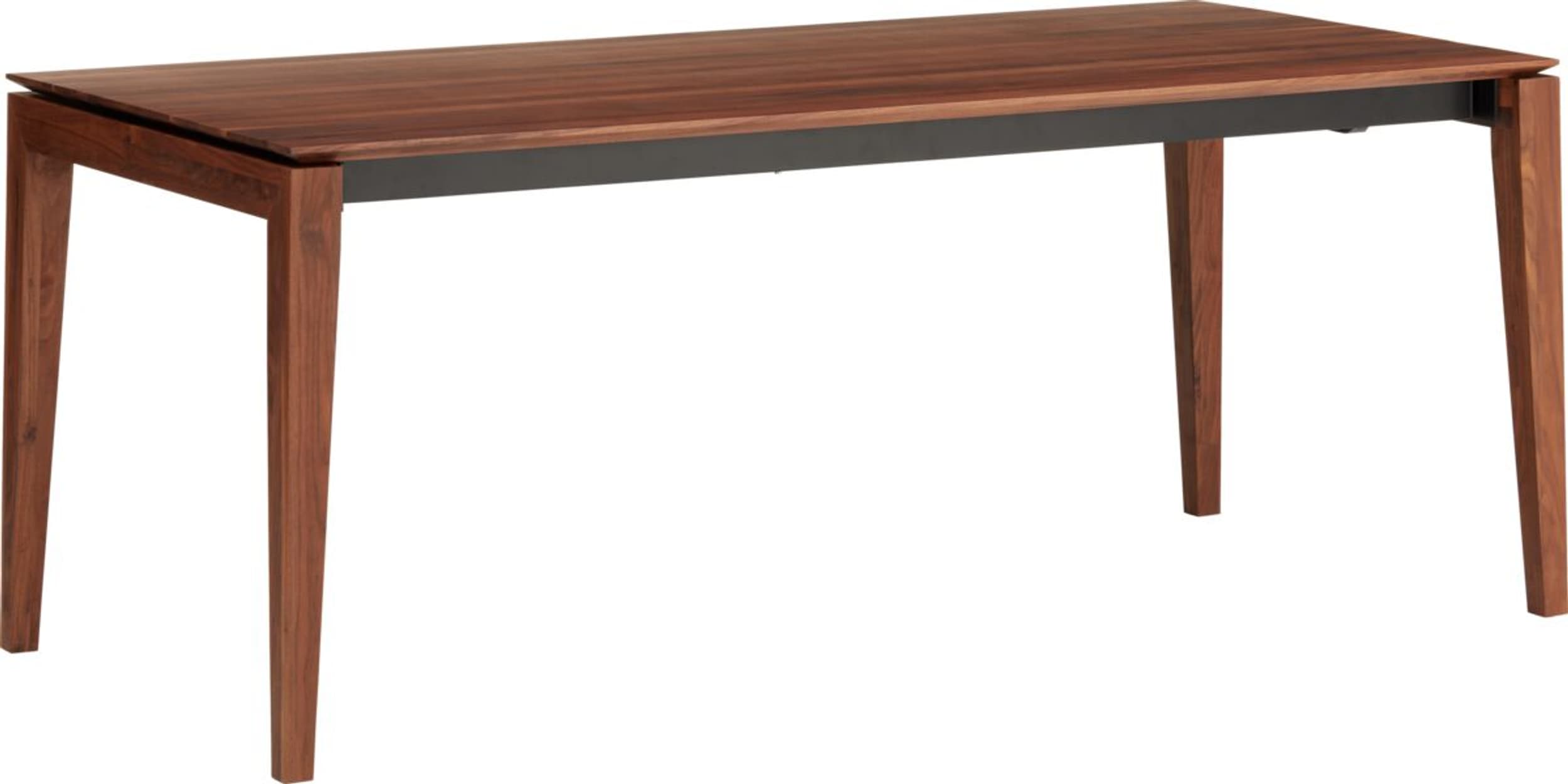 Table à rallonge MEDICI, Noyer massif, 190x90x76.5, Micasa