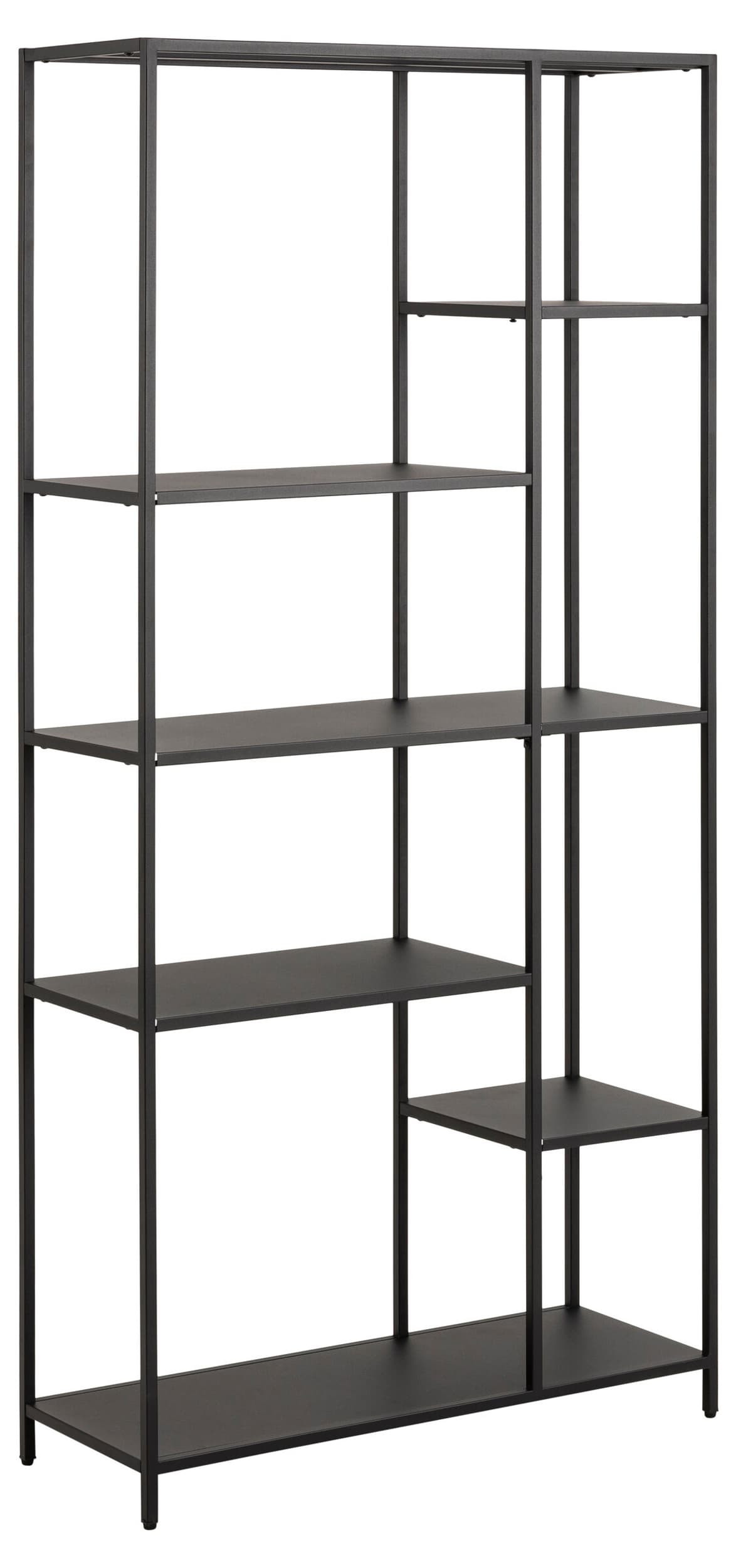 Etagère JAXTON, Noir, 79.5x30x165, Micasa