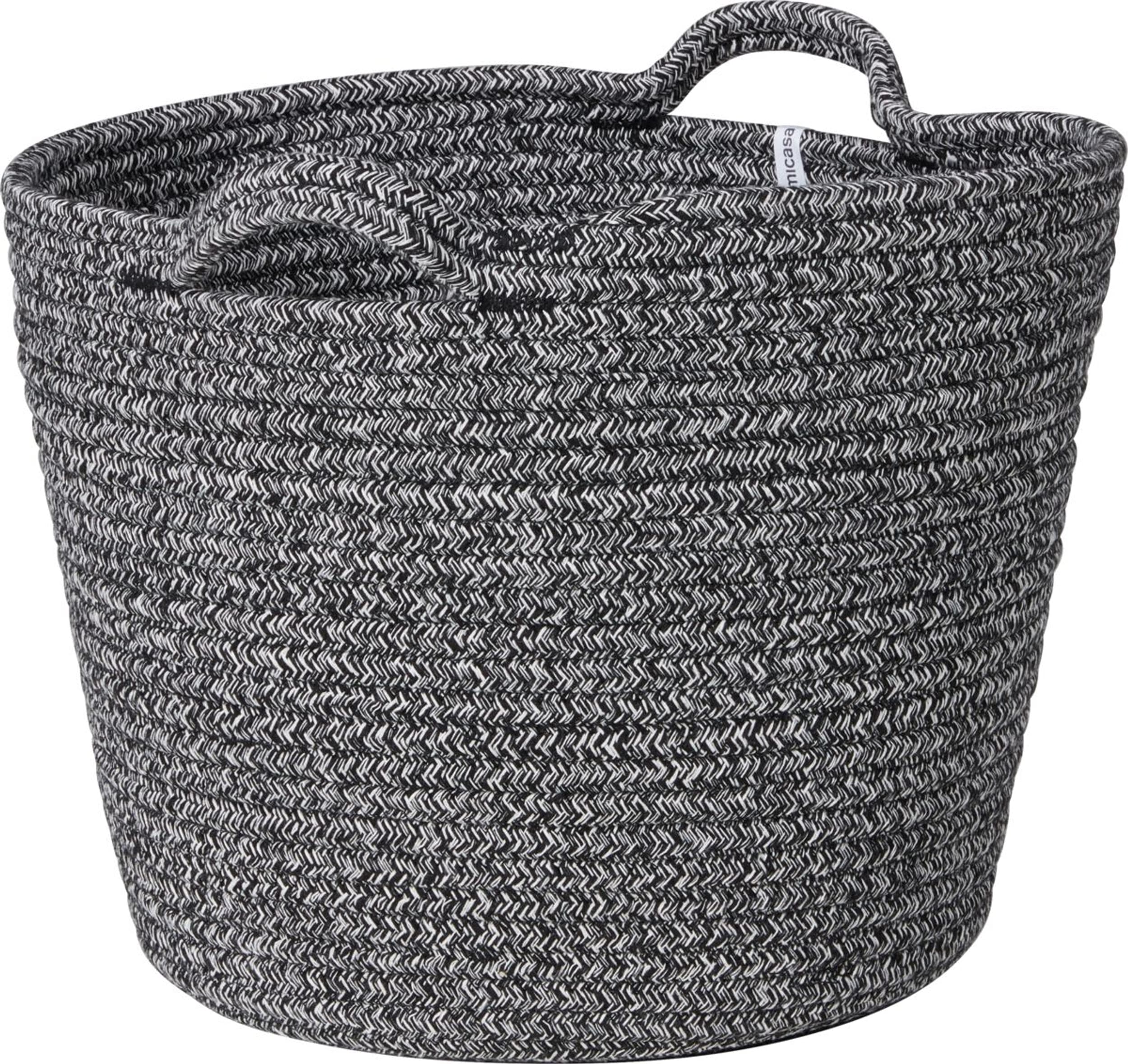 Corbeille CLEA, Noir, 32x32x25, Micasa