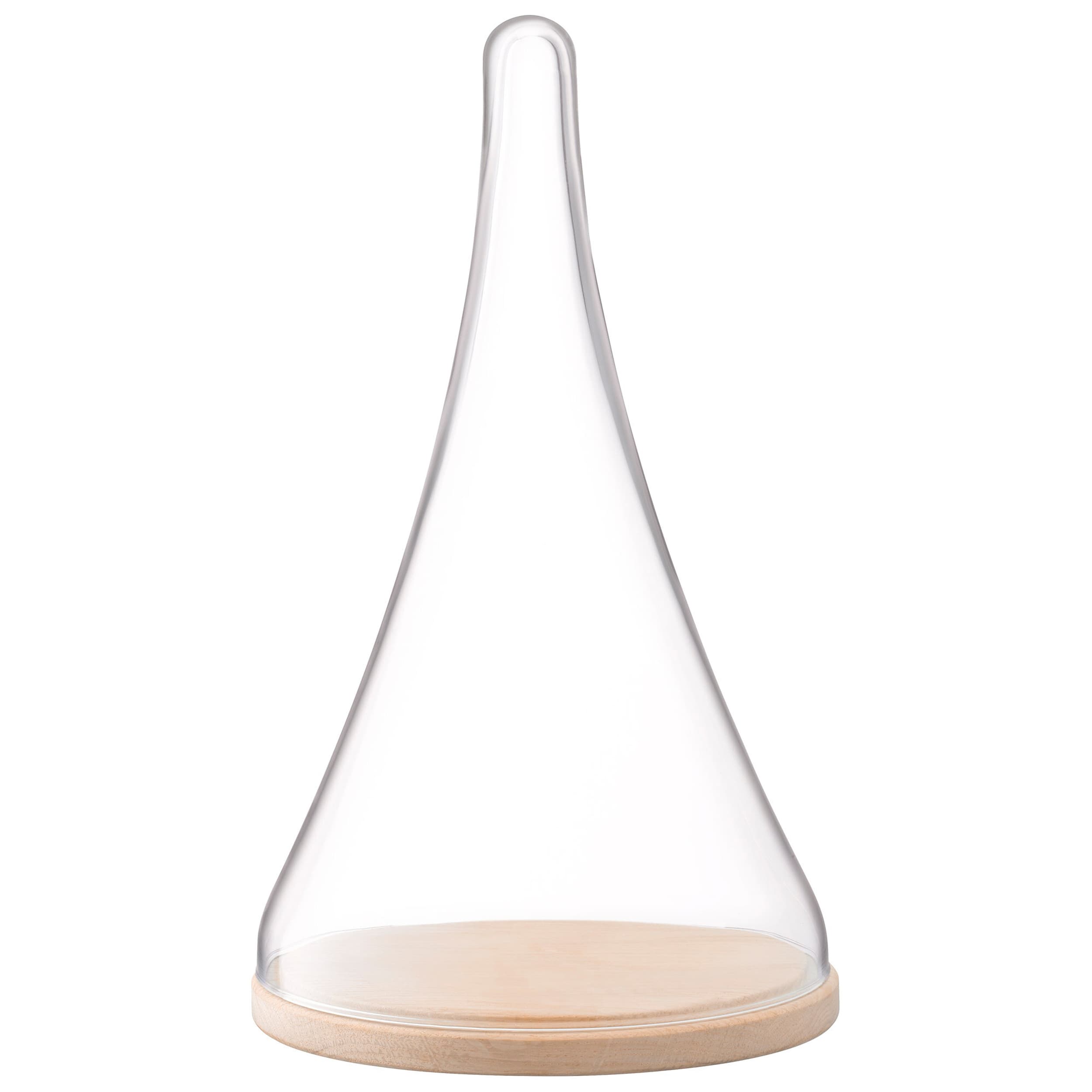 LSA Cloche à fromage CLOCHE, natureTransparent, Chêne, 35.5x21.1