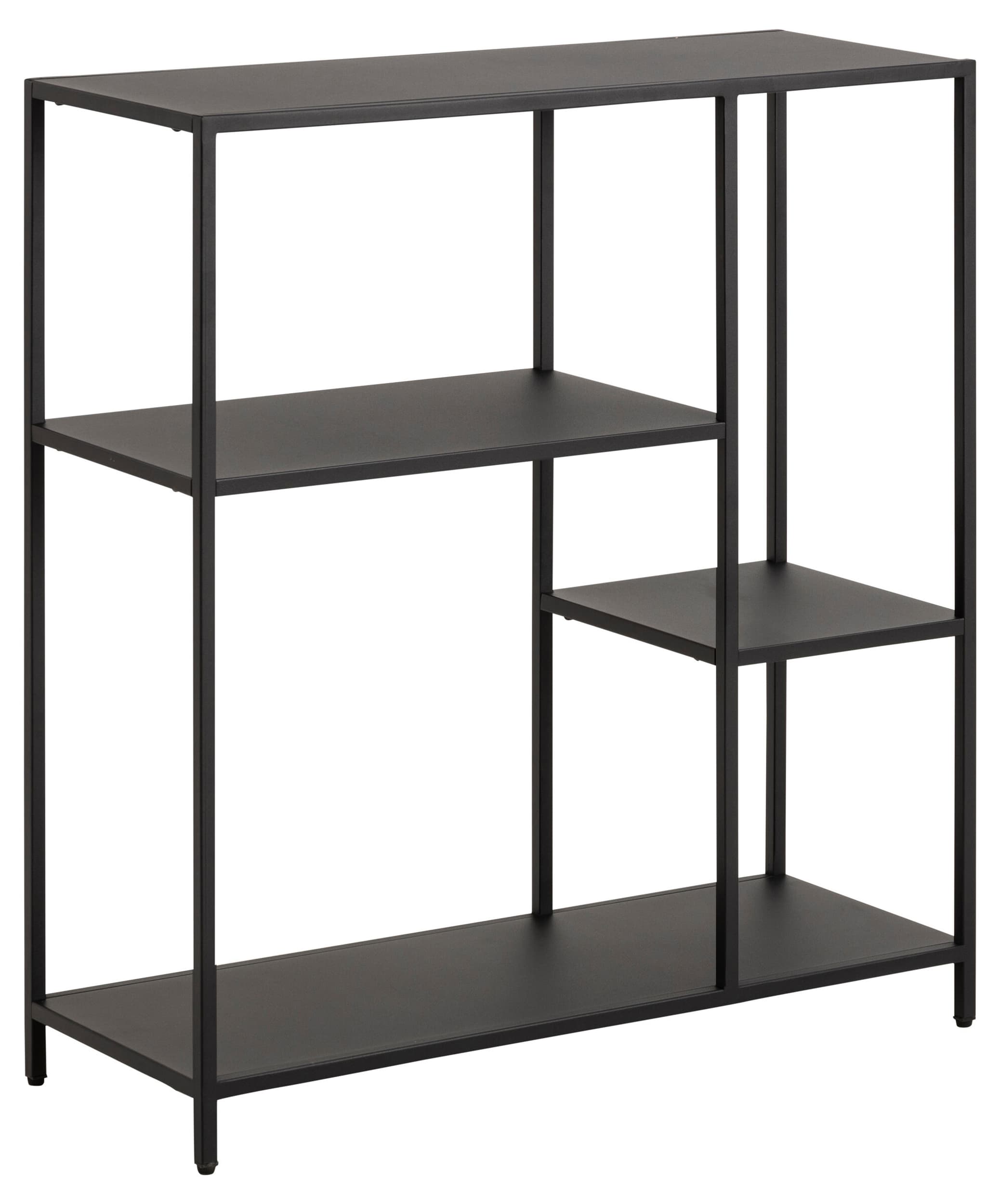 Etagère JAXTON, Noir, 79.5x30x86, Micasa