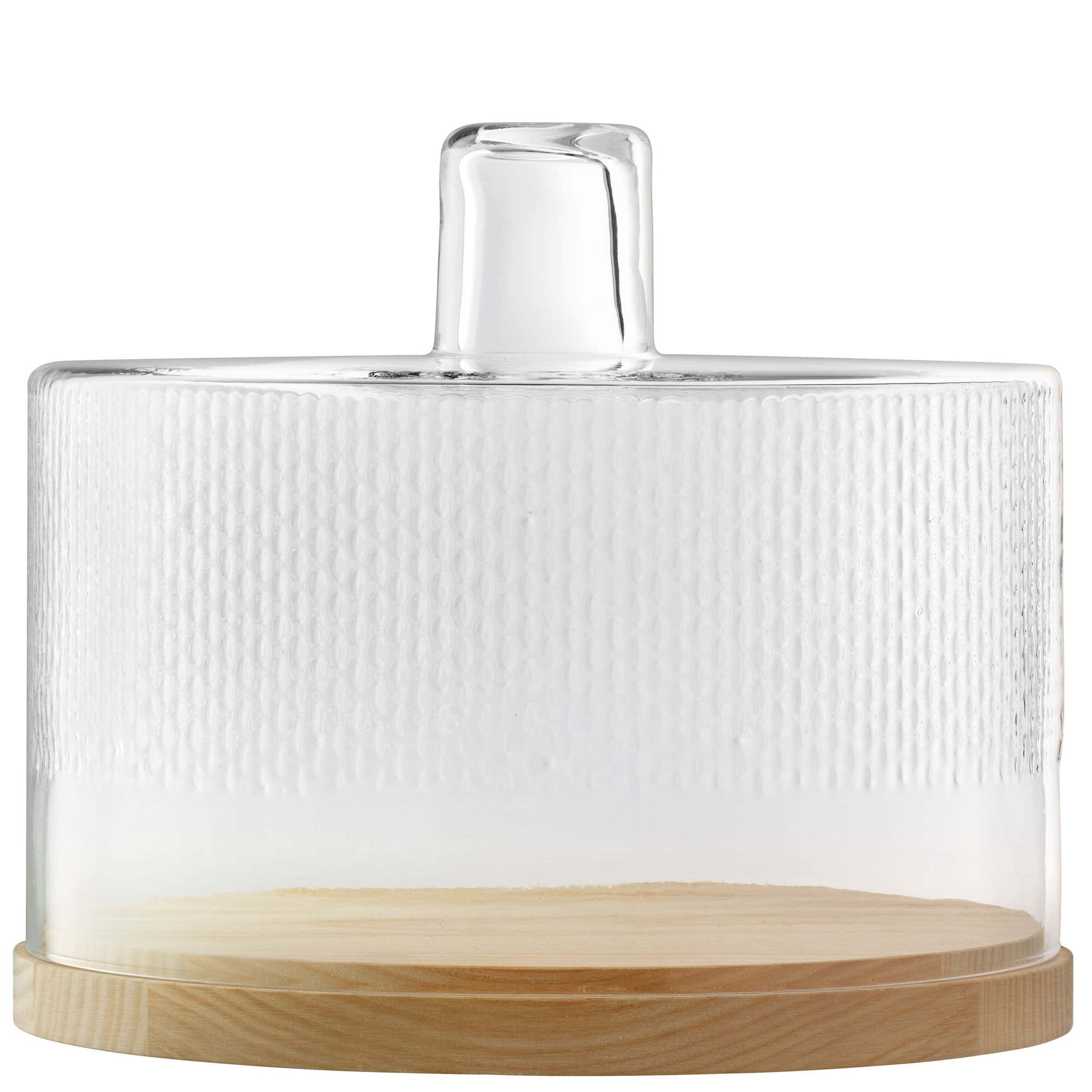 LSA Plat de service WICKER, Transparent, frêne, 24.5x29