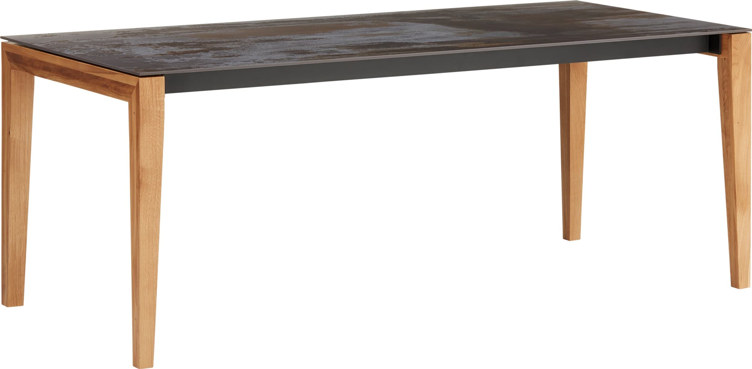 Table MEDICI, Trilium, Chêne massif, 220x90x75, Micasa