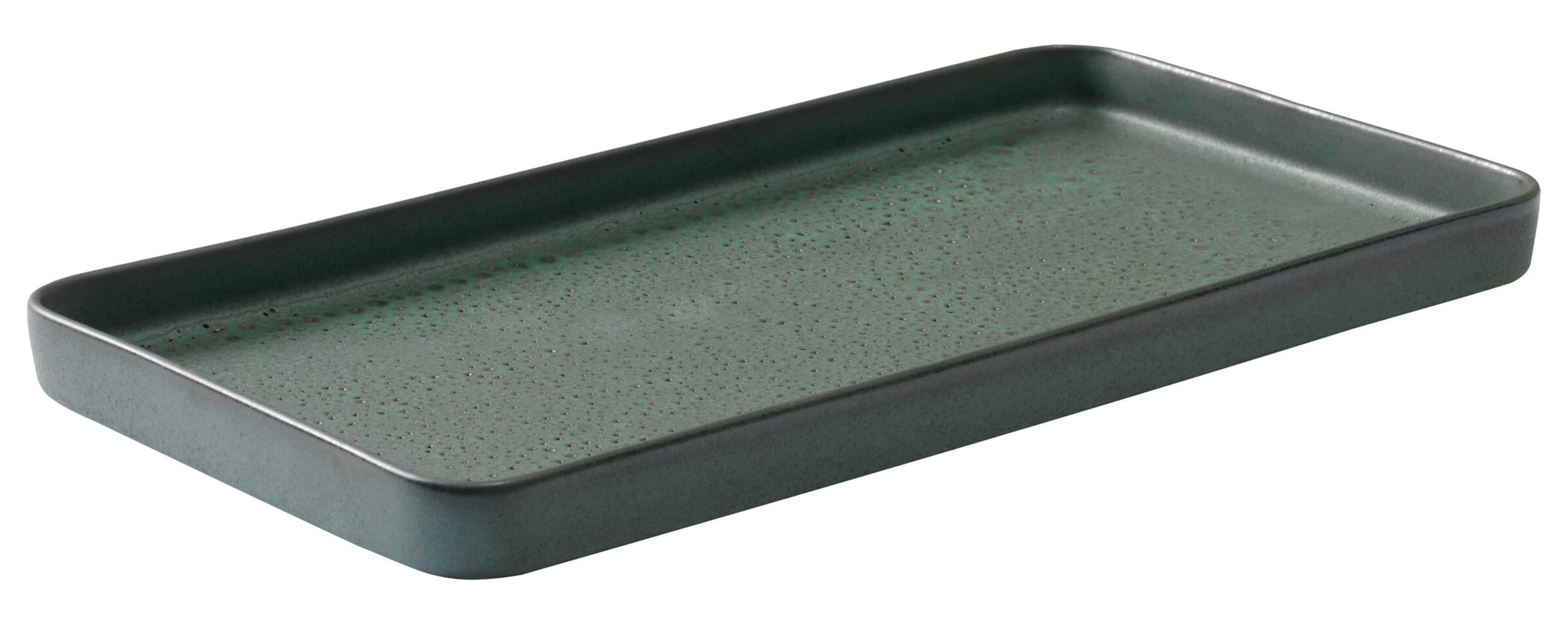 Plat de service RAW NORTHERN GREEN, Vert foncé, 34x18x2.5, Micasa