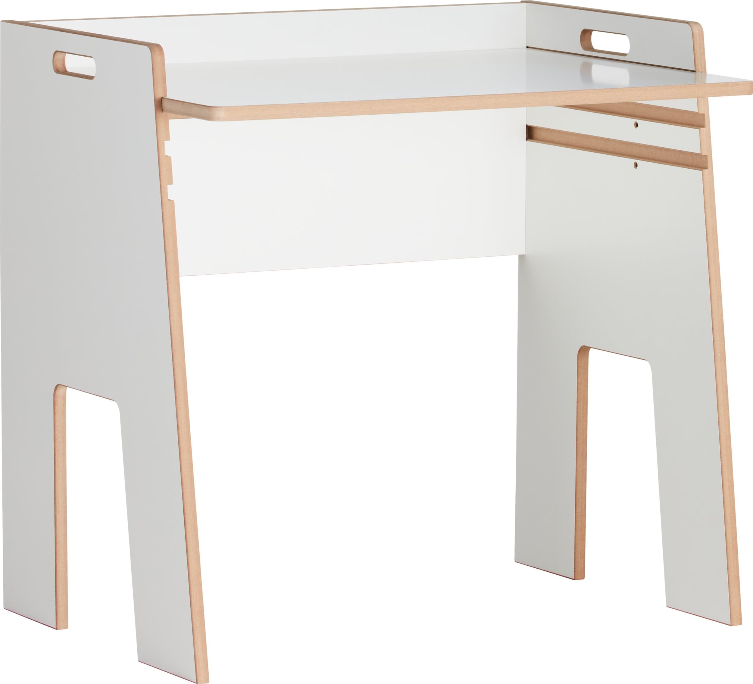 Table enfant ZOA, Blanc, MDF (bois mélangé), 70x51x67.5, Micasa