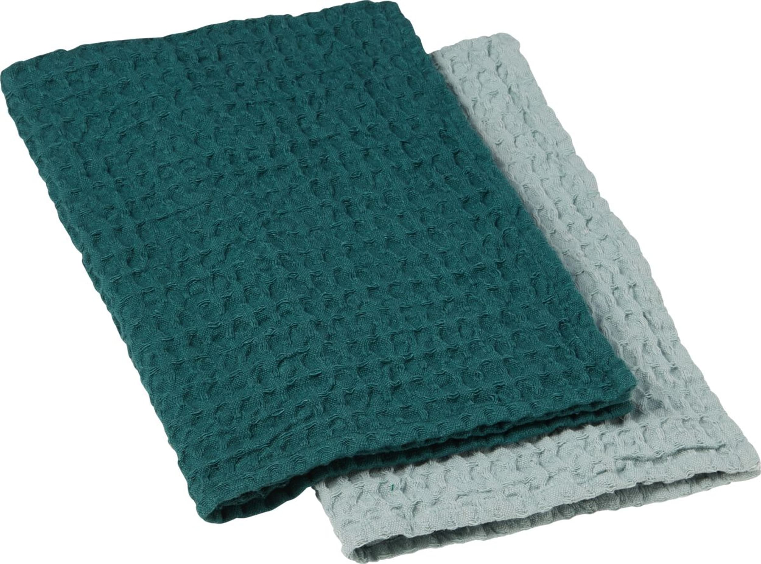 Serviette de cuisine Set BELISARIO, Menthe, 50x70, Micasa