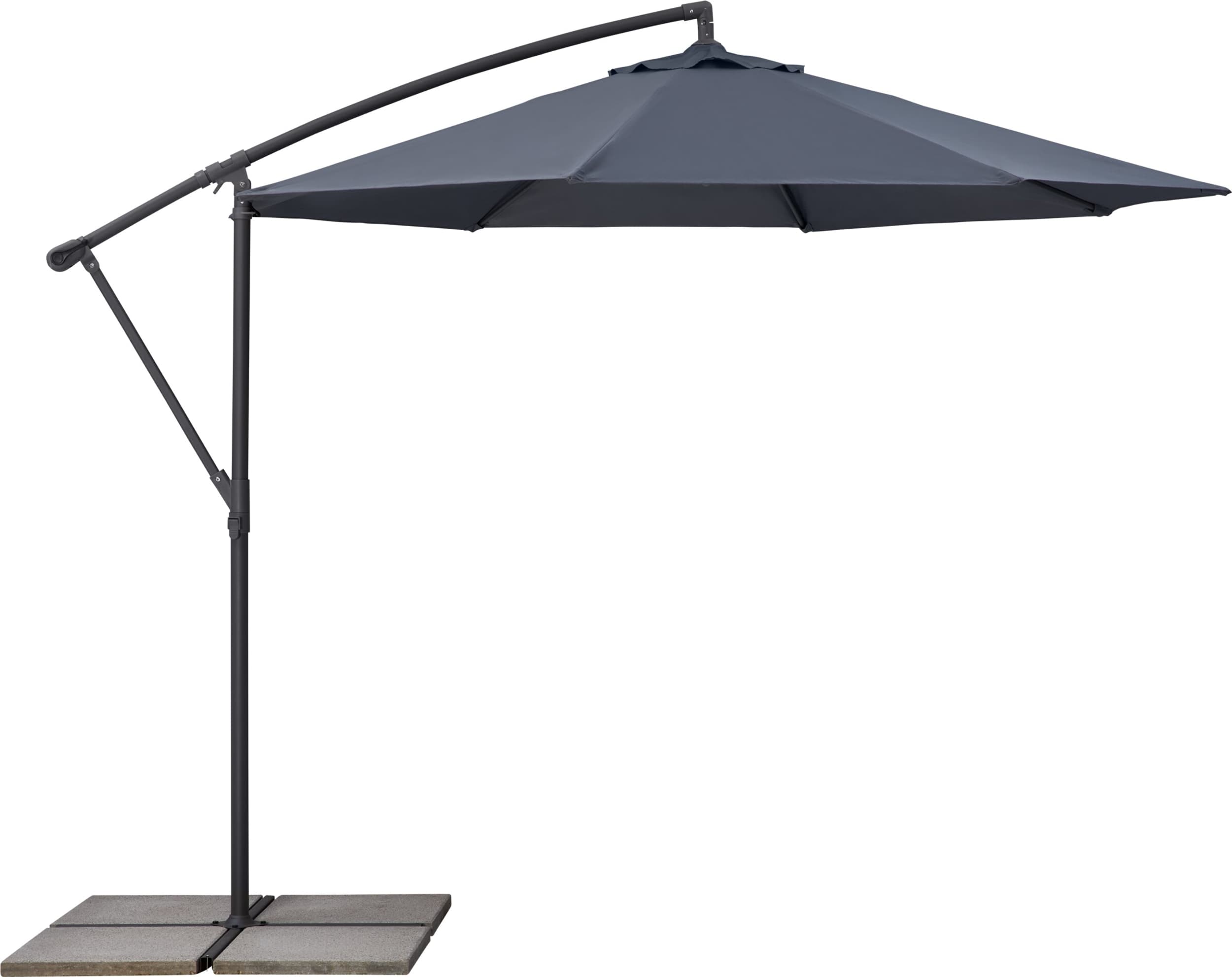 Parasol RÉUNION, Anthracite, 240x300, Micasa