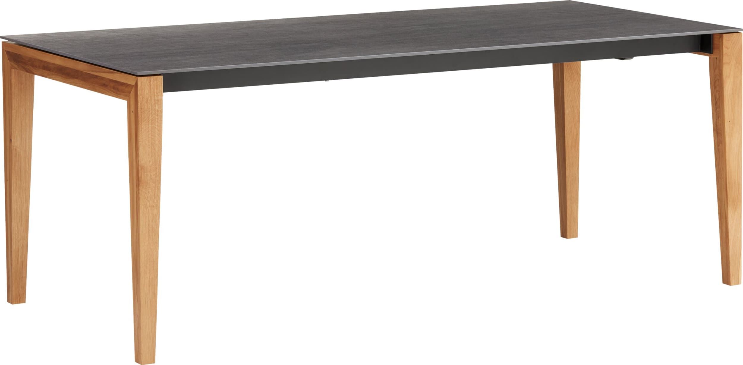 Table à rallonge MEDICI, BROMO, Chêne massif, 190x90x75, Micasa
