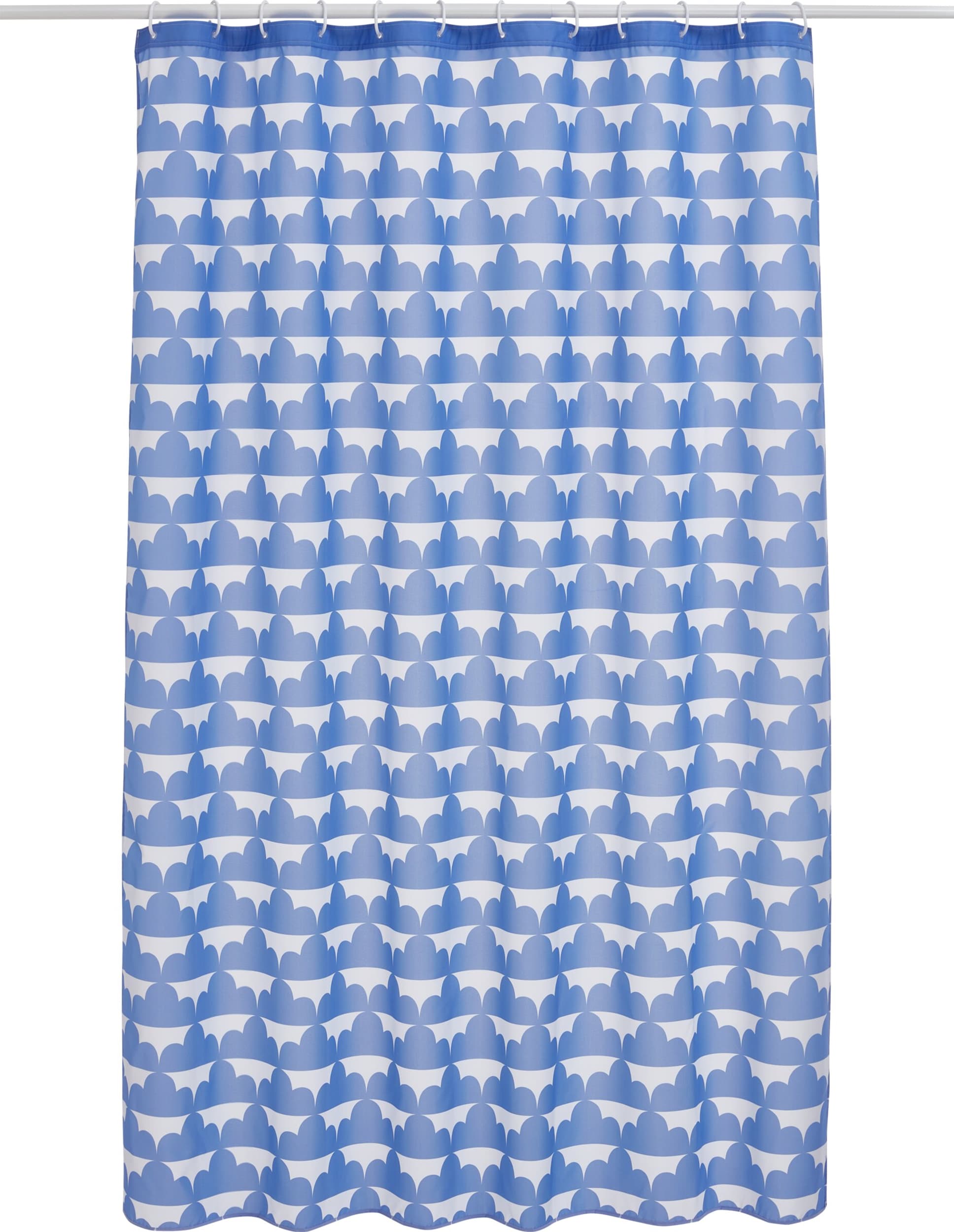 Sonnhild Kestler x Micasa Rideau de douche CIAO, Bleu, 180x200