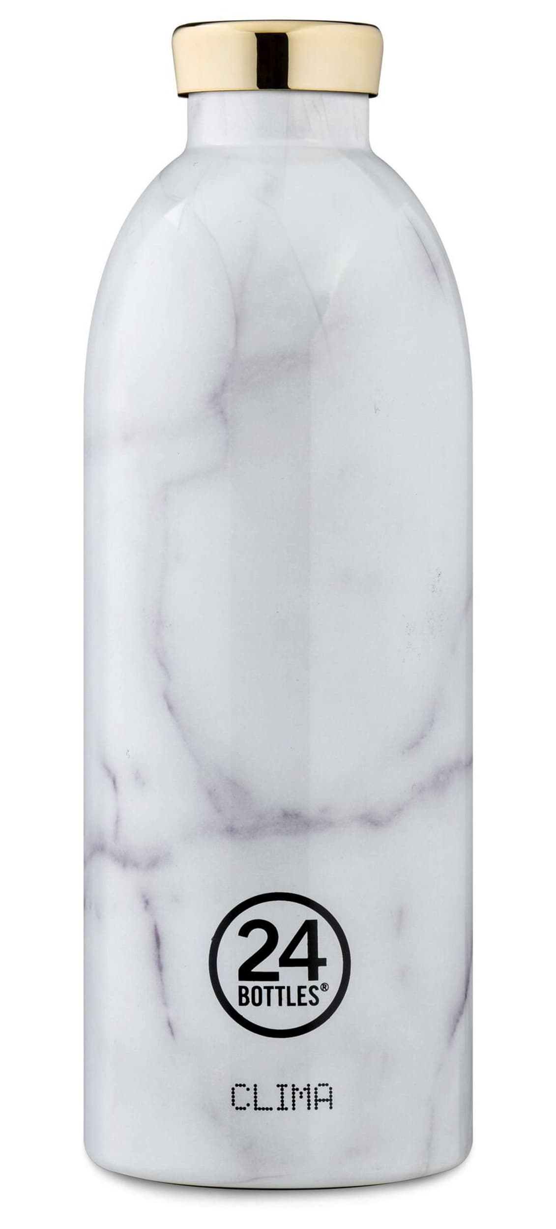 24 Bottles Gourde isotherme CLIMA, gris / blanc, 25x8.4