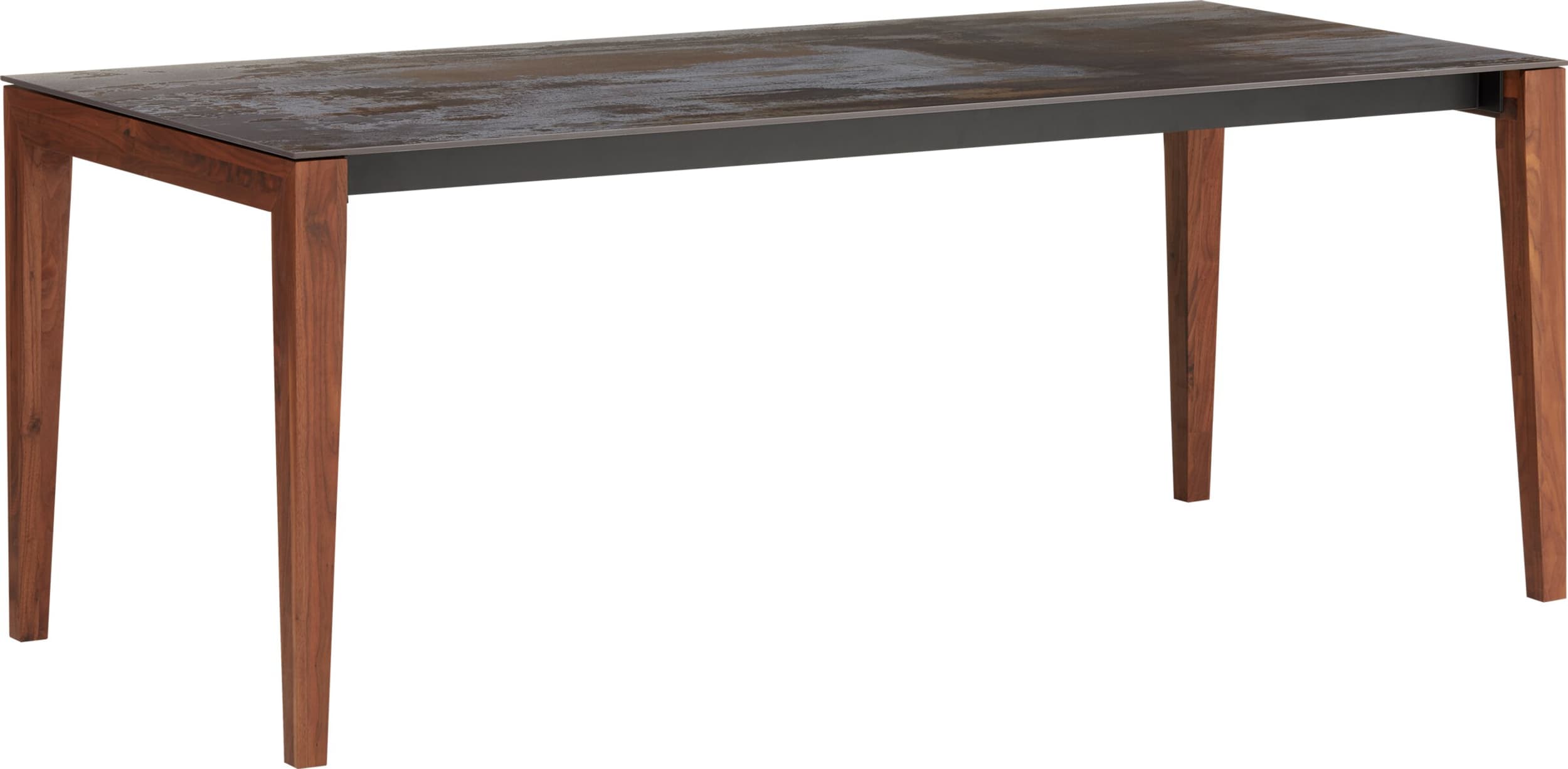 Table MEDICI, Trilium, Noyer massif, 220x90x75, Micasa