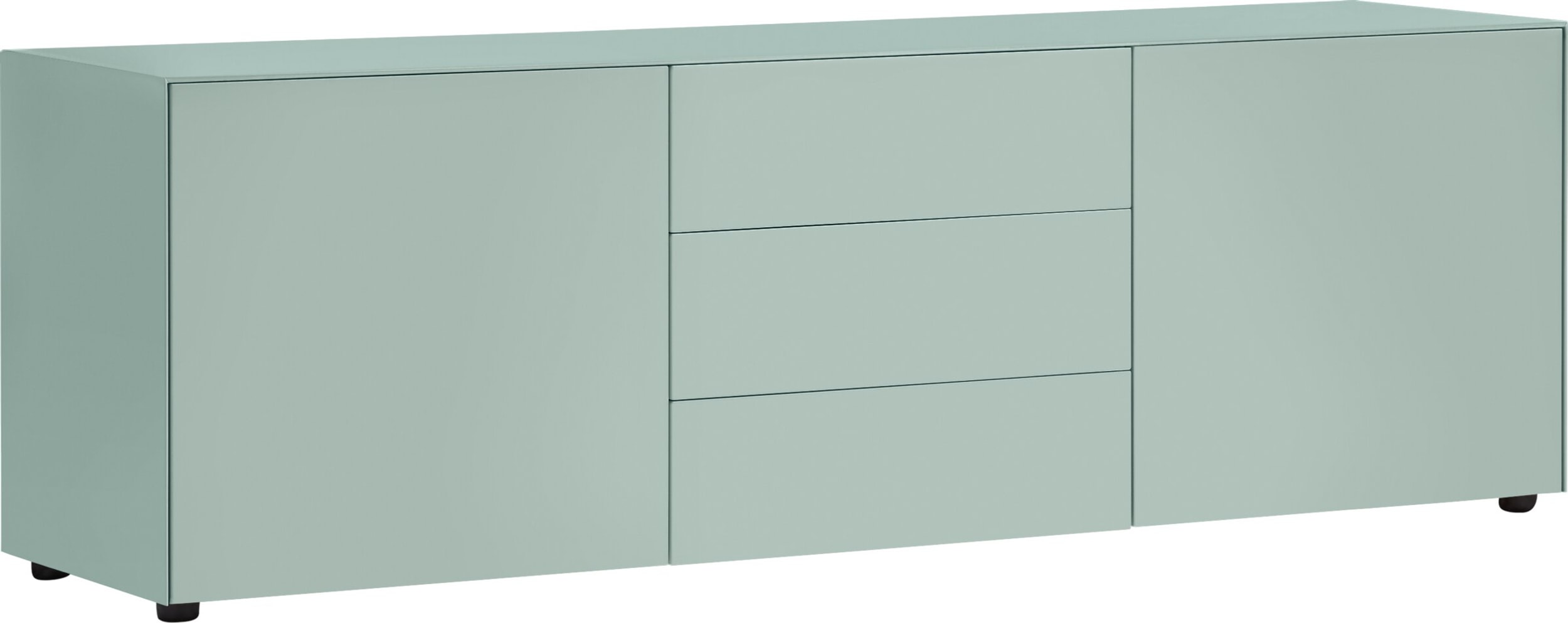 Buffet bas LUX, Bleu clair, MDF (bois mélangé), 180x46x56, Micasa