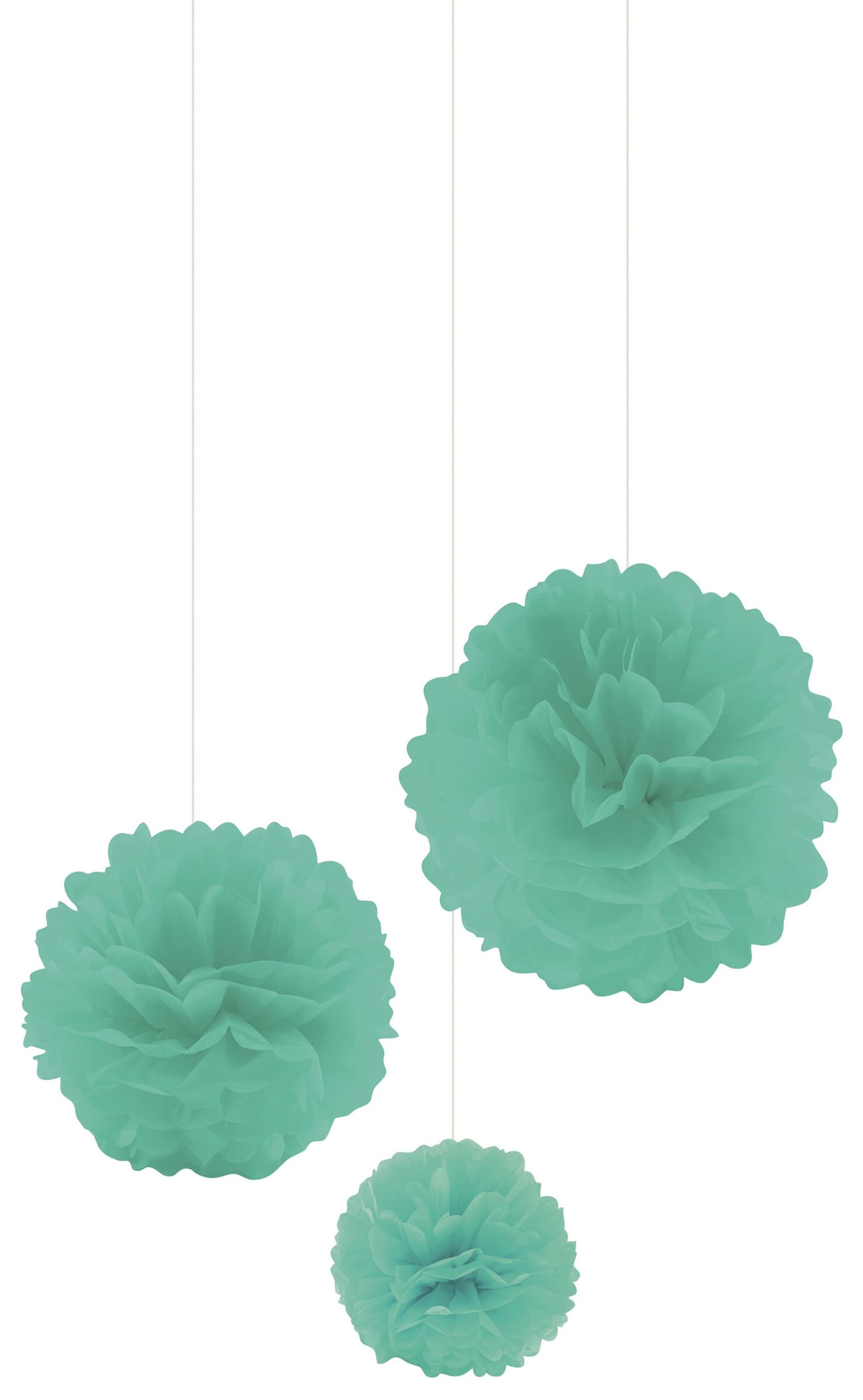 Pompon Set DONNA, menthe, Micasa