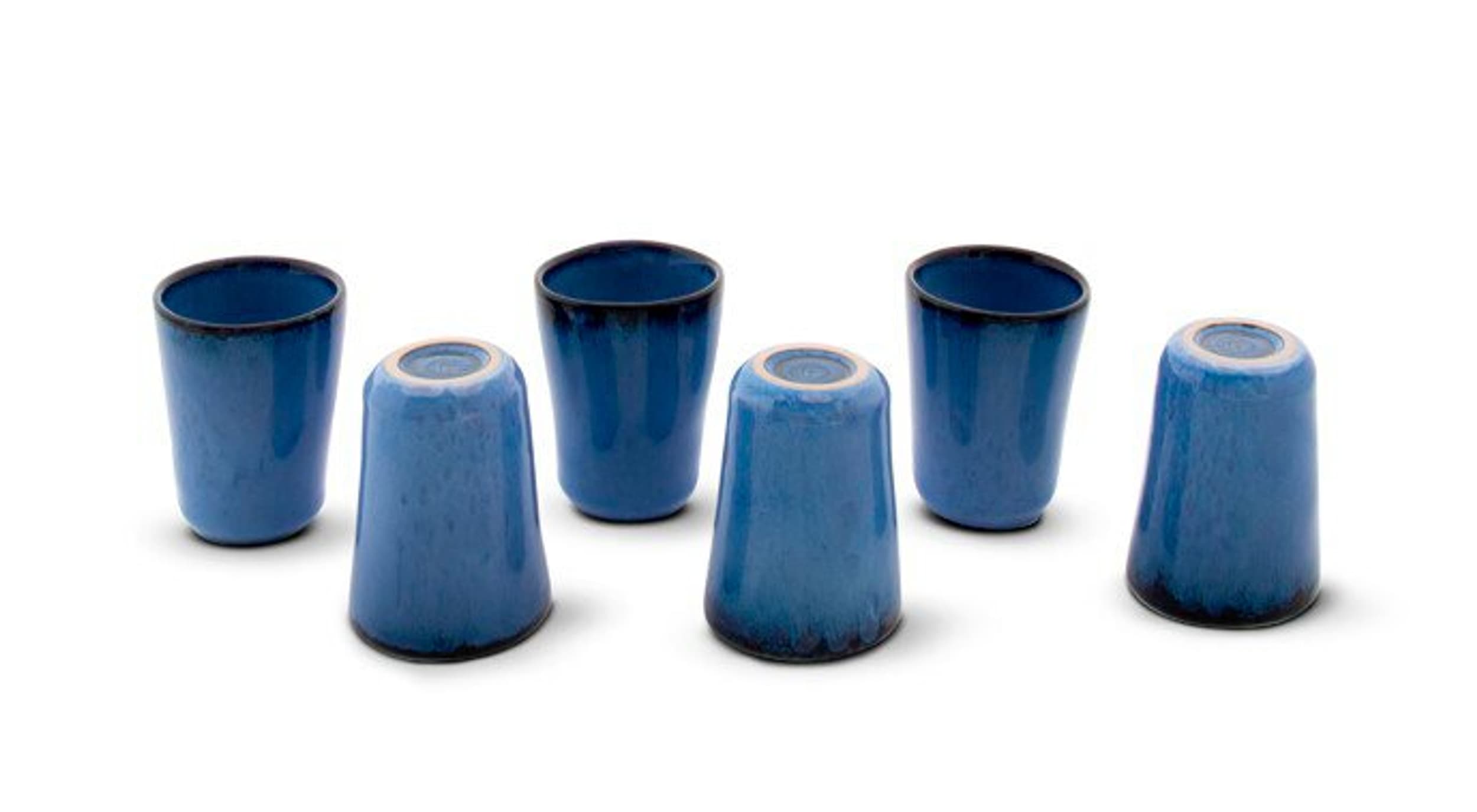 Set de tasses à espresso TERRAFINA, Bleu, 7x5, Micasa